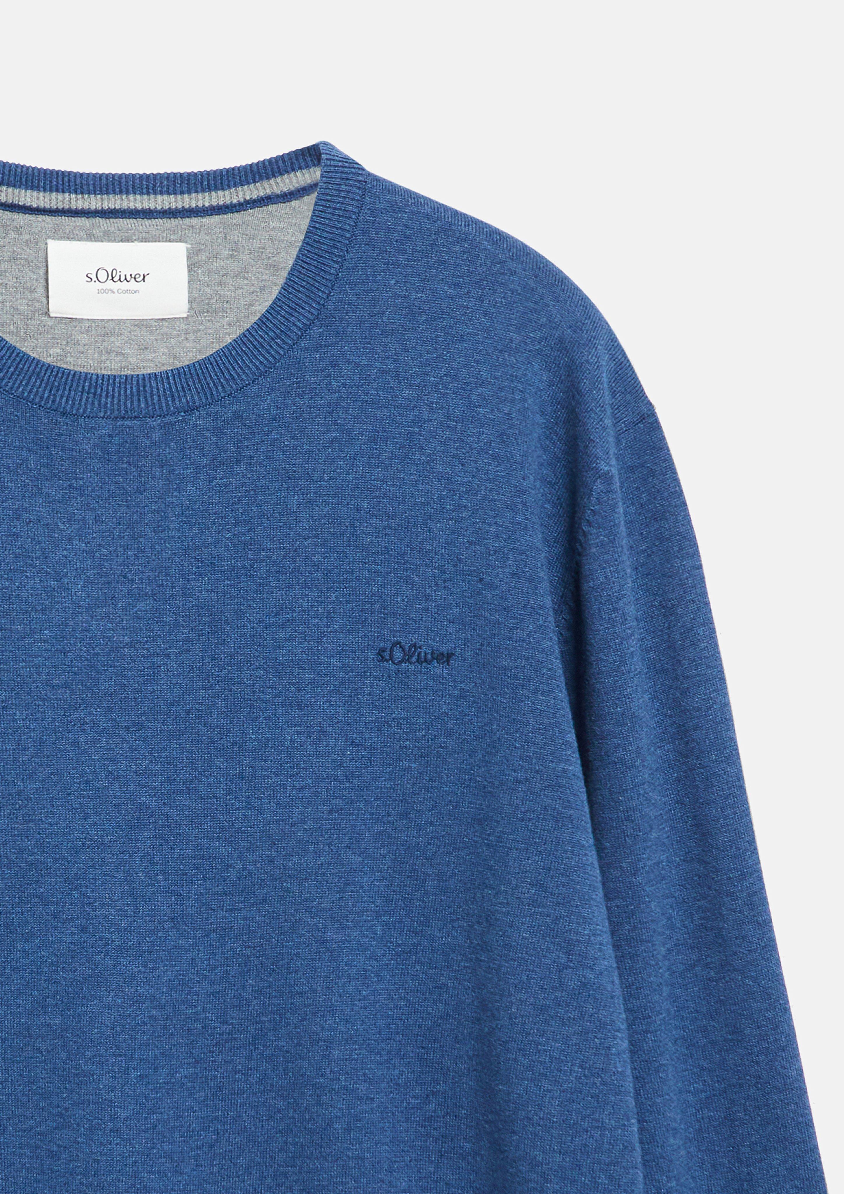 Hommes Pull en maille en bleu de s.Oliver Men Big Sizes