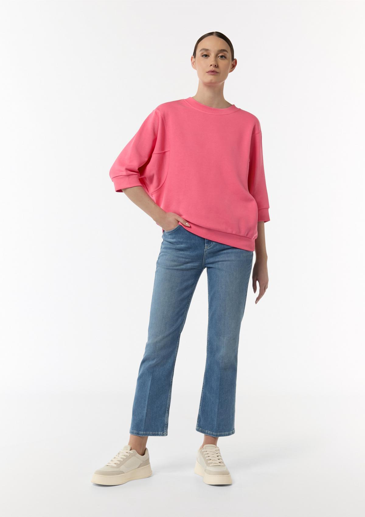 comma Sweatshirt with 3/4-length sleeves