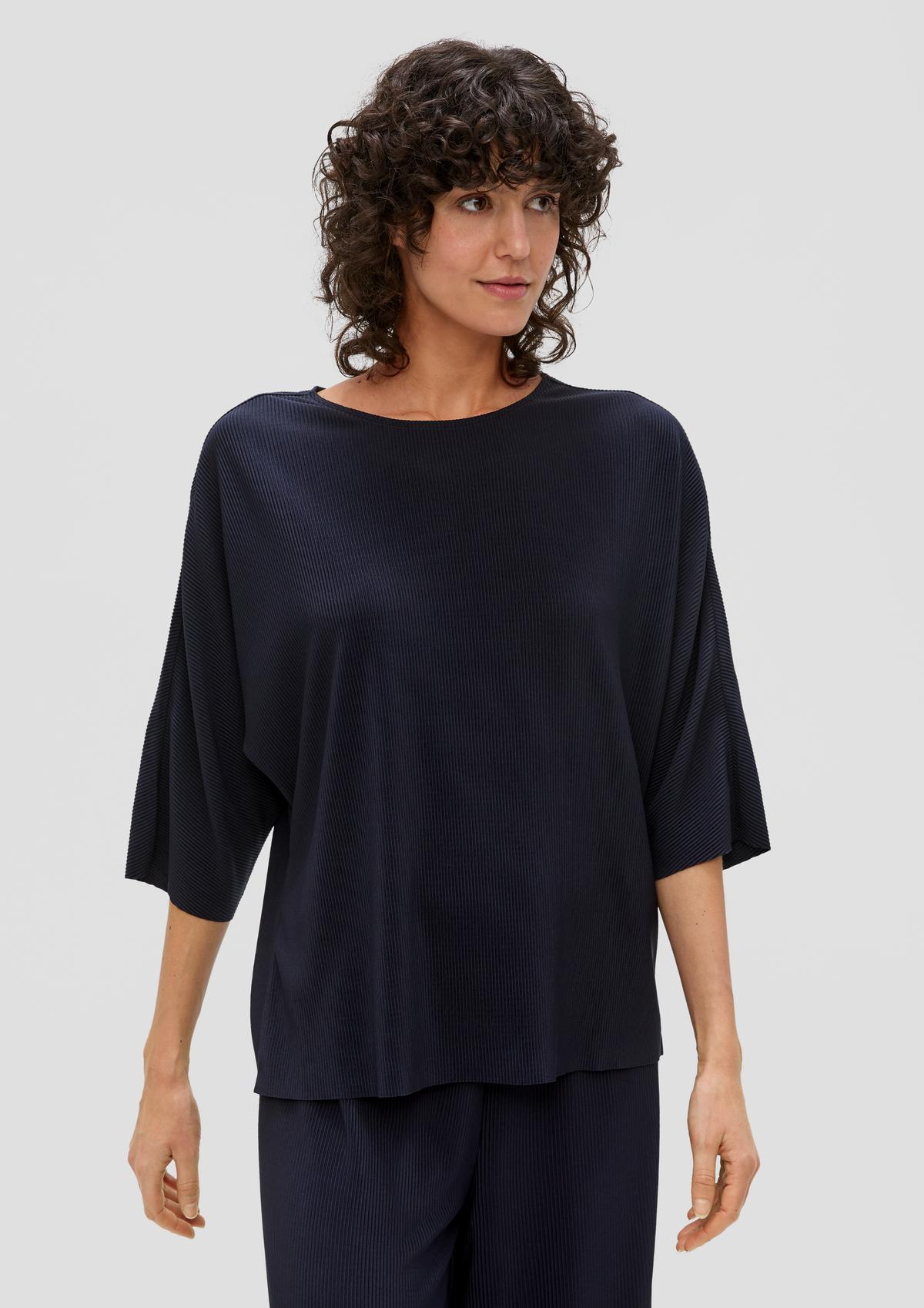 Pleated jersey top