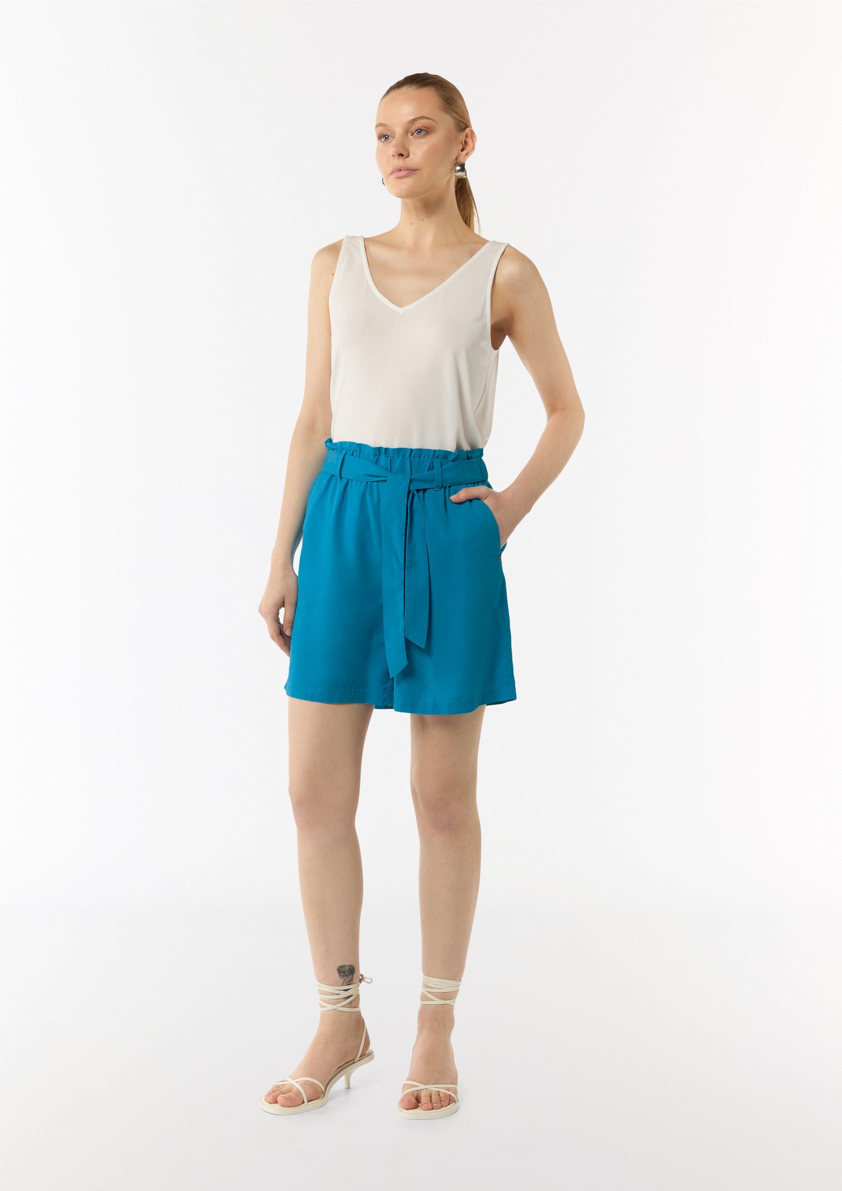 Only Light Blue Lyocell Shorts