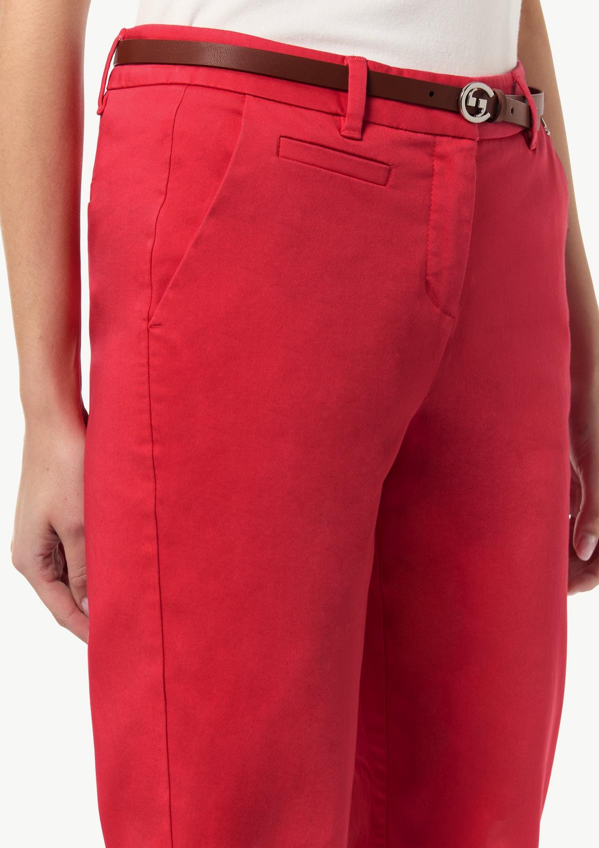 comma Chinos with an integrated belt