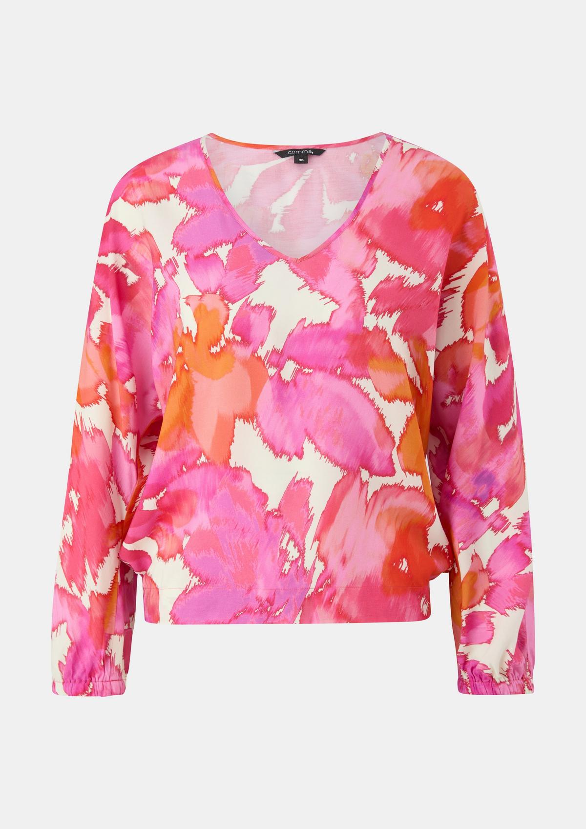 Bluse mit Fledermausärmeln - pink | Comma