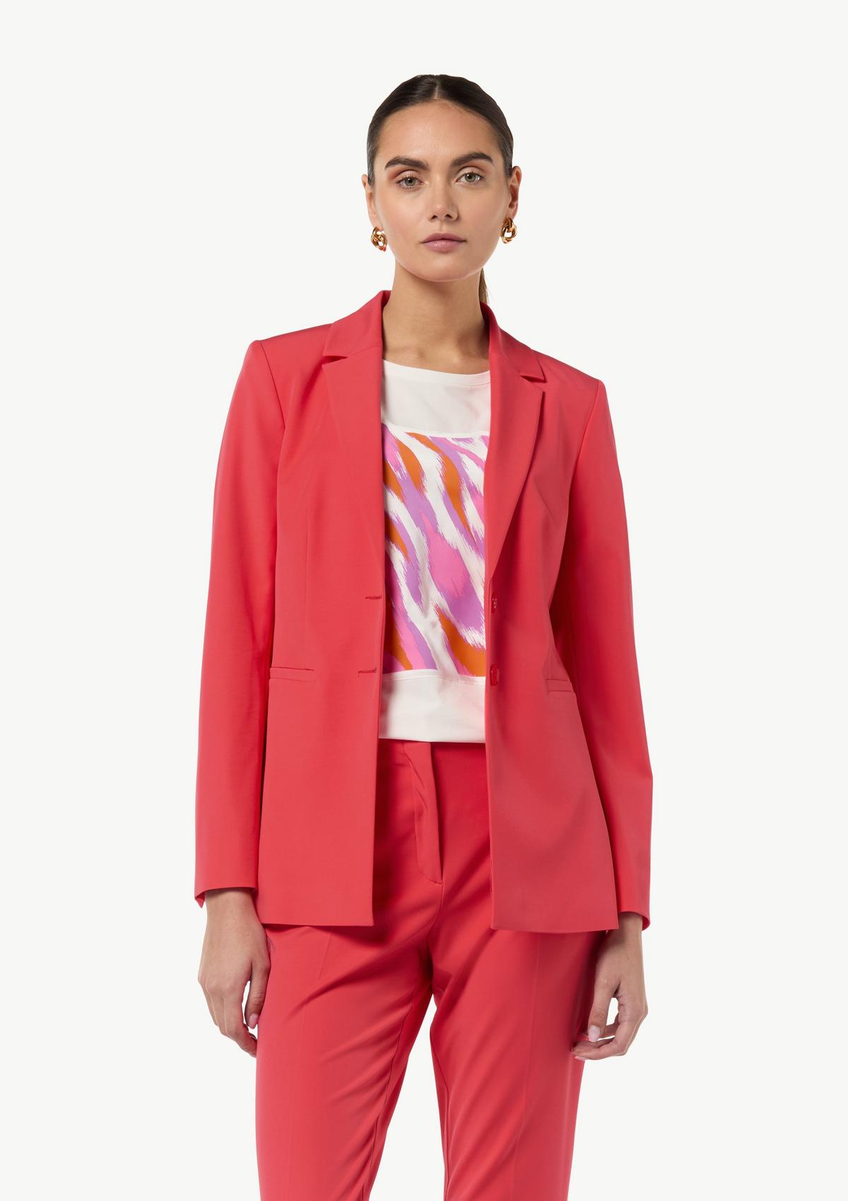 comma Stretchy, fitted, viscose blend blazer