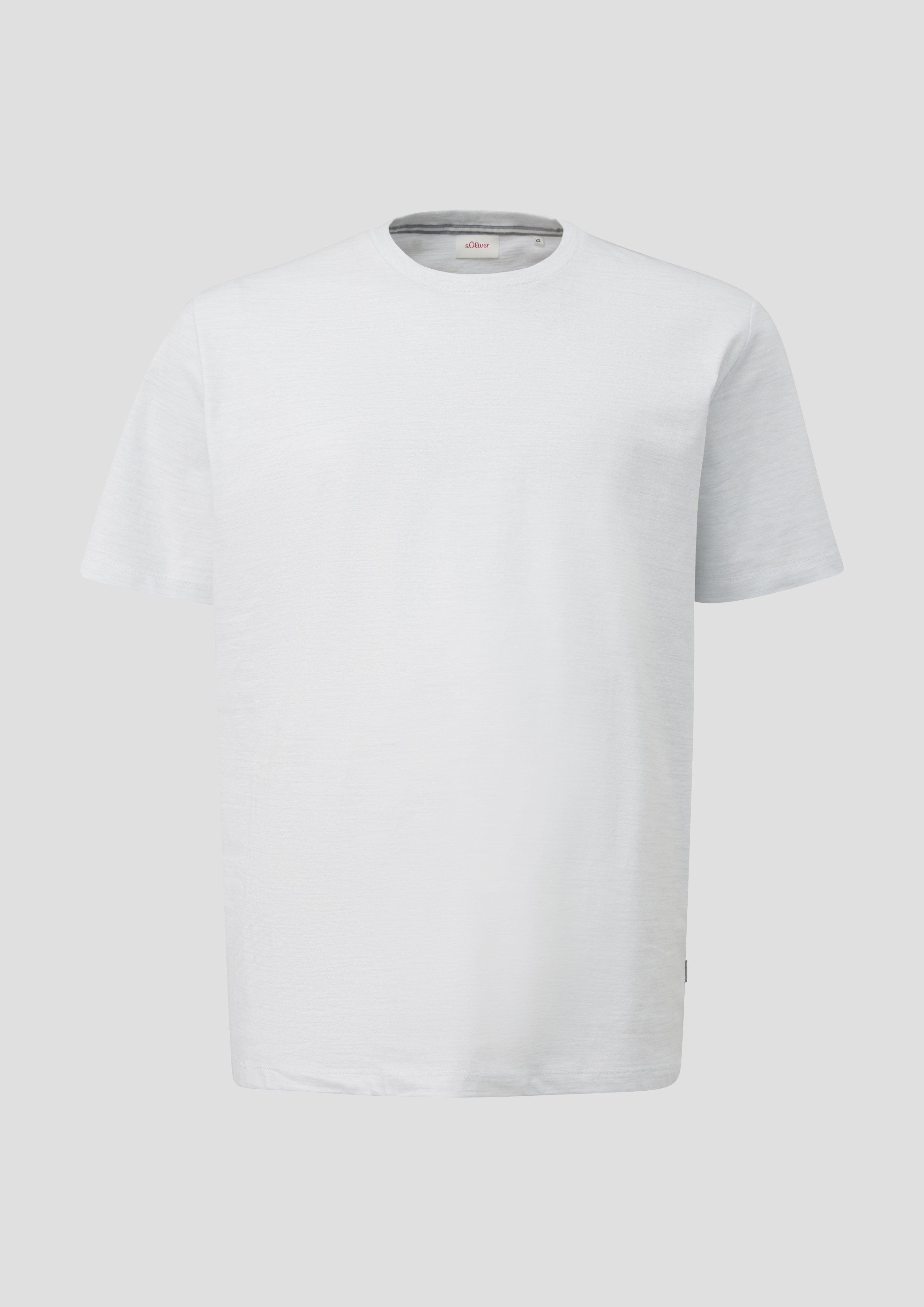 s.Oliver - T-Shirt aus Baumwollmix, Herren, weiß