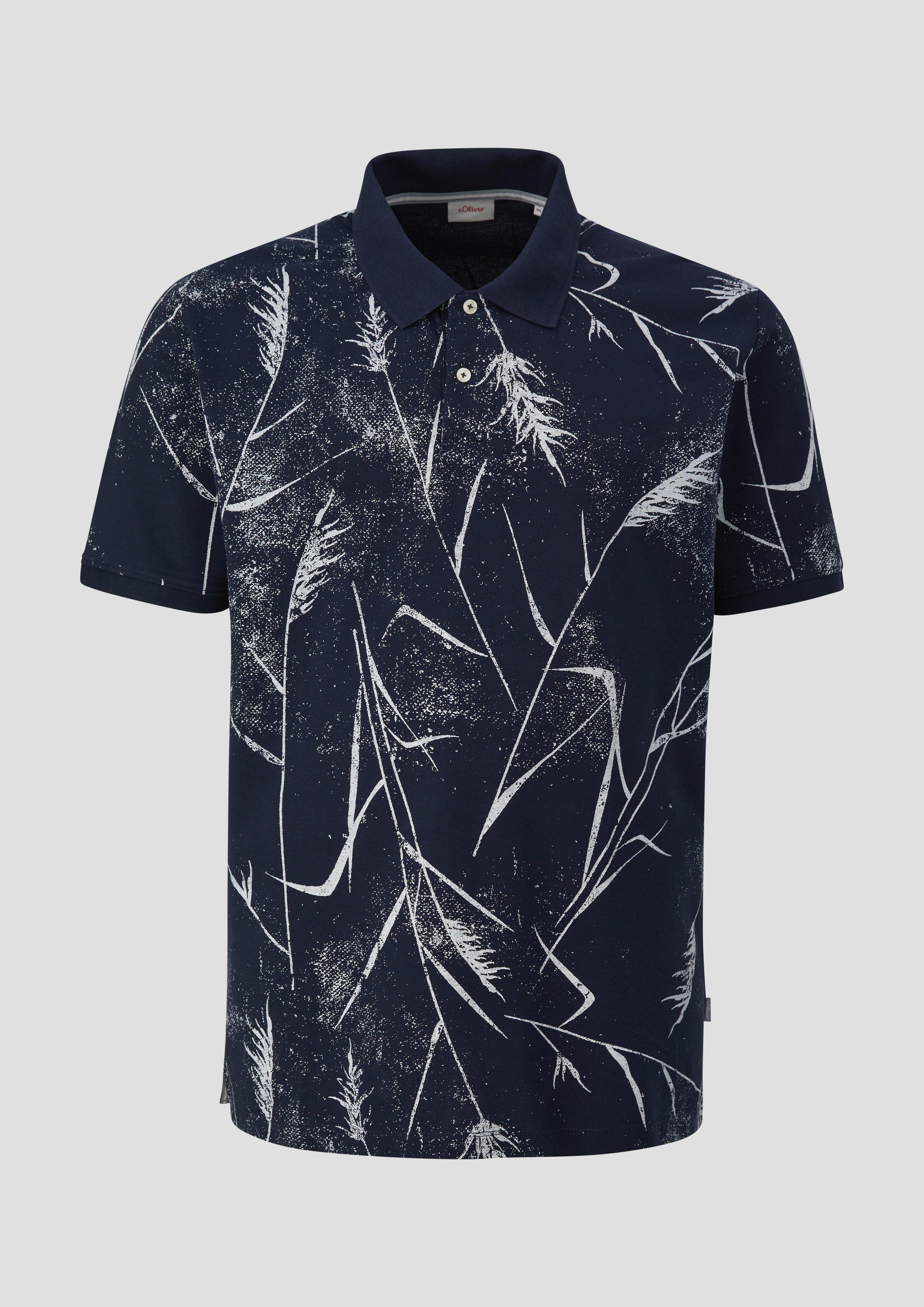 s.Oliver Poloshirt mit All-over-Print