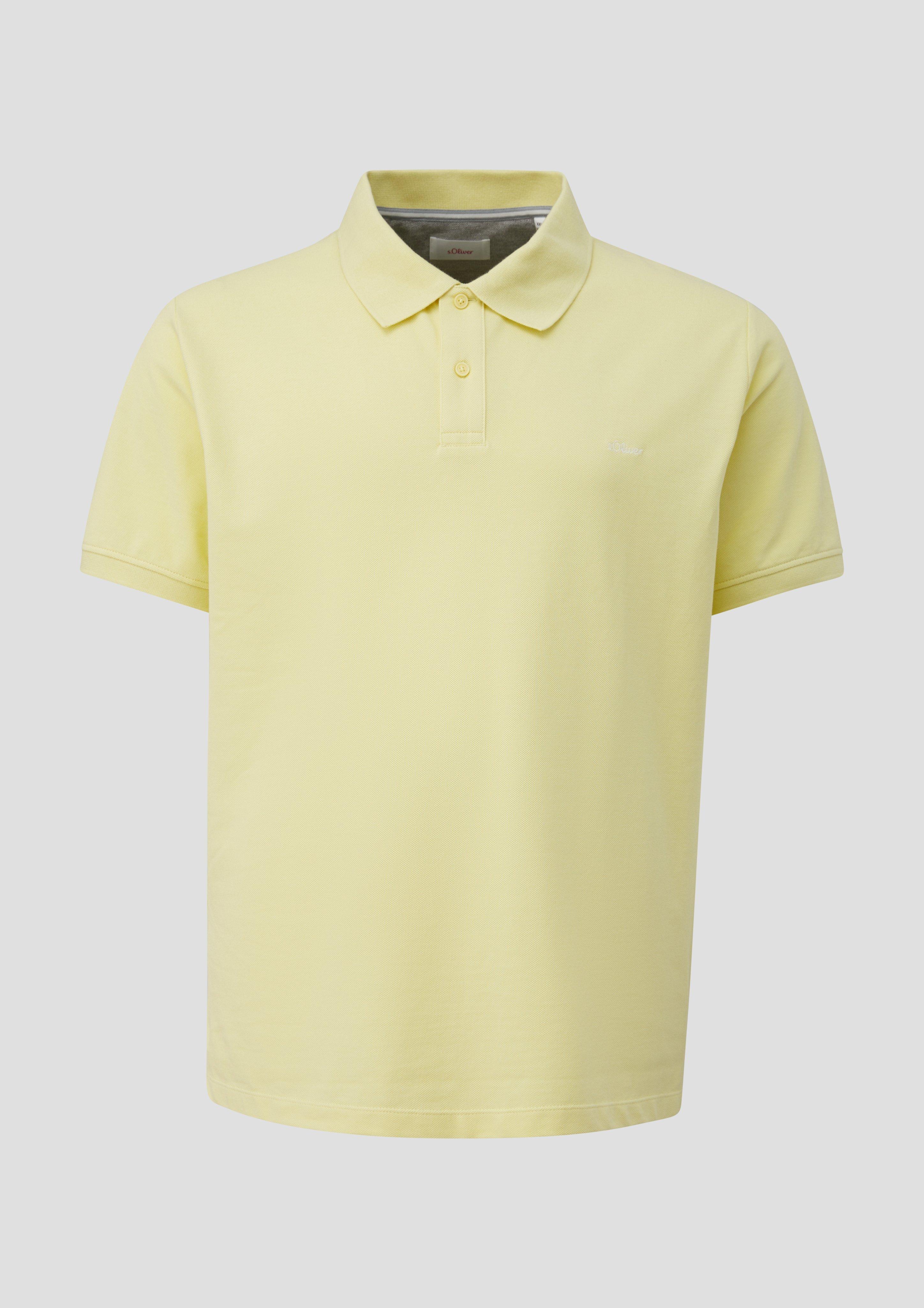 s.Oliver - Poloshirt mit Piquéstruktur, Herren, gelb