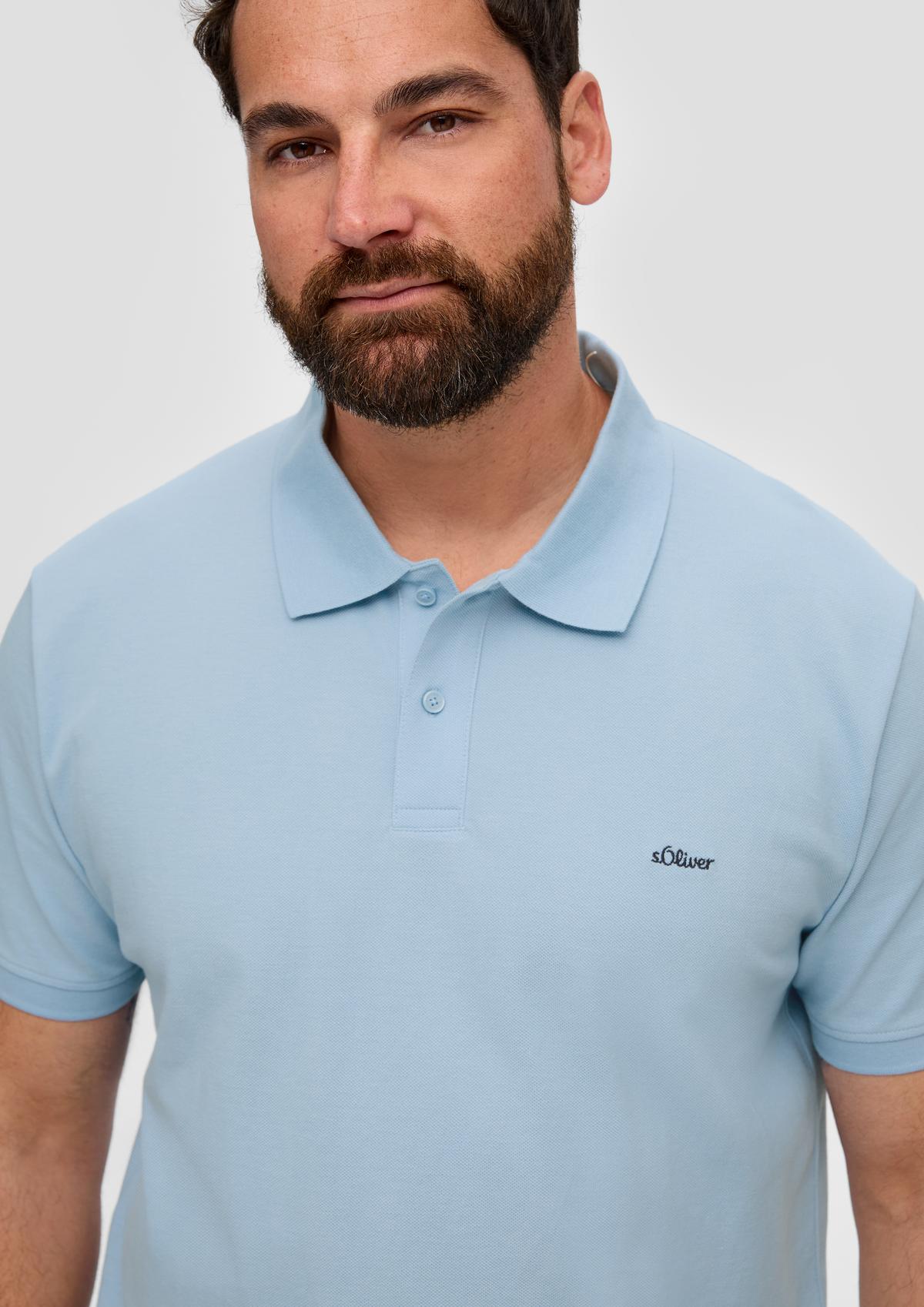 s.Oliver Polo shirt with a piqué texture