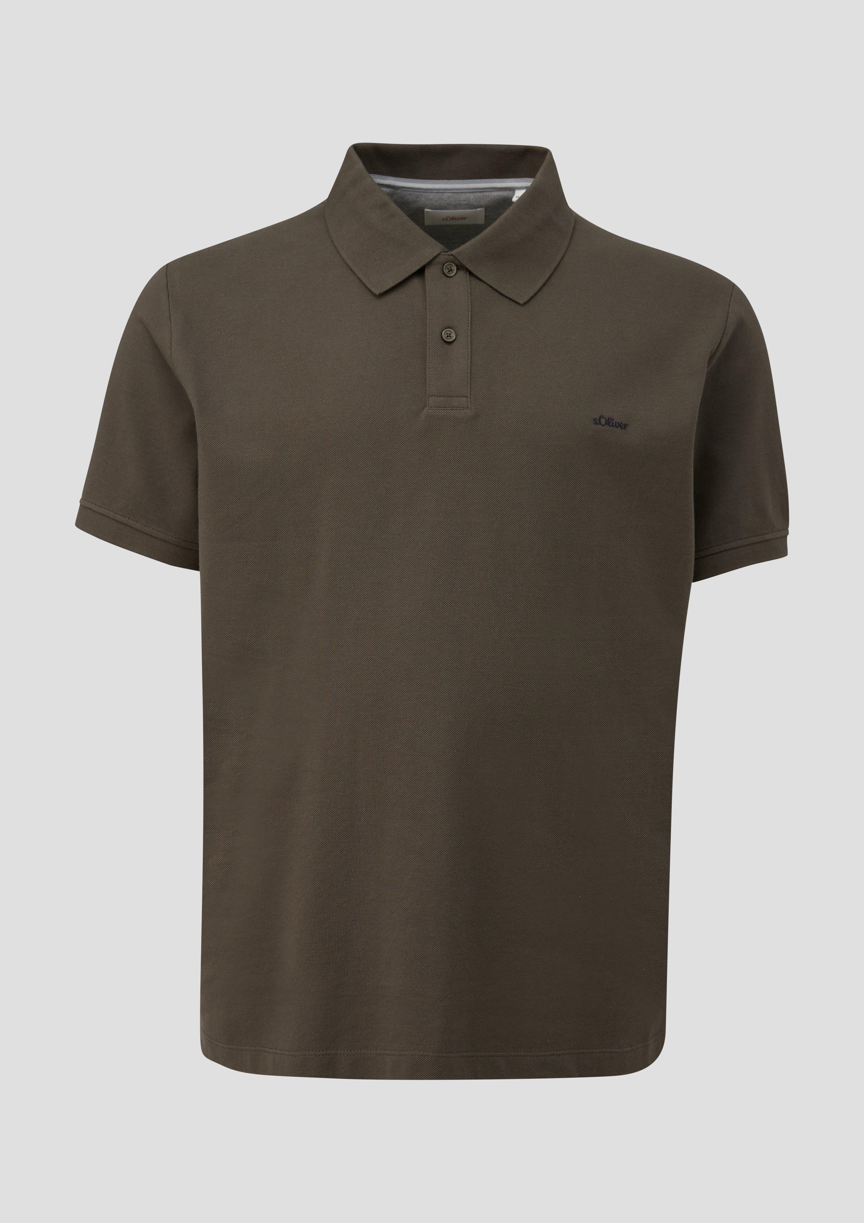 s.Oliver - Poloshirt mit Piquéstruktur, Herren, Grün