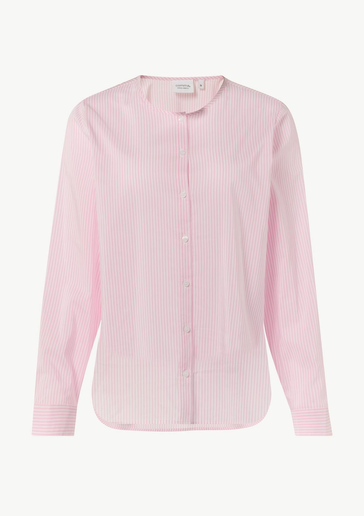 comma Blouse with turn-up sleeves