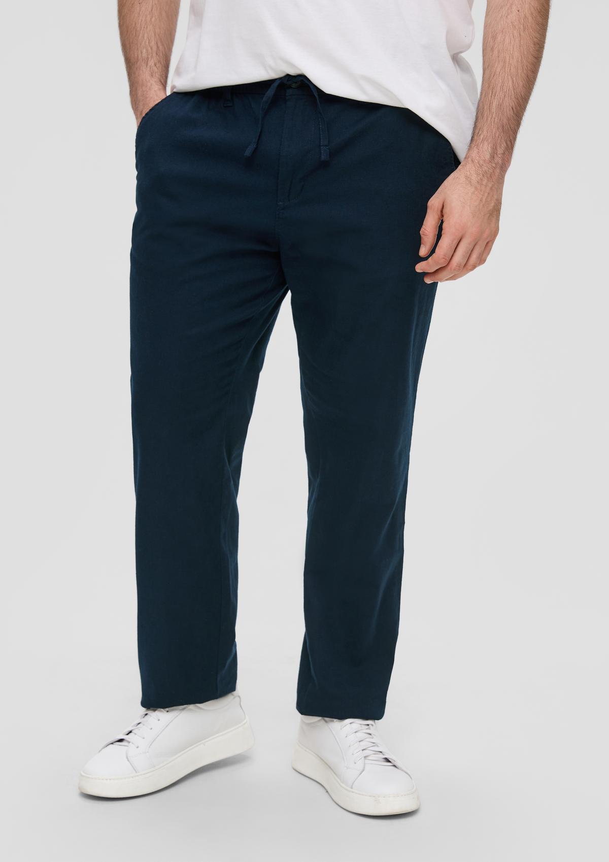 s.Oliver Relaxed fit: linen blend trousers