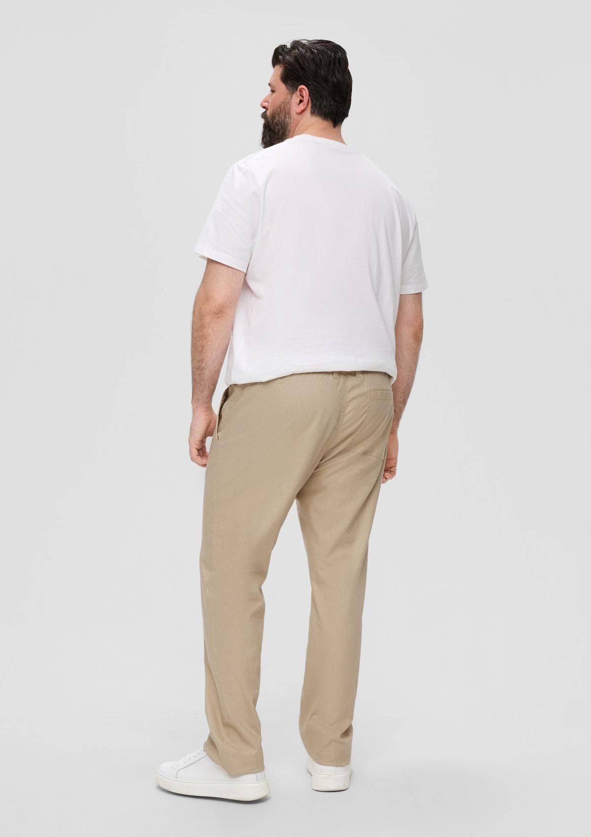 s.Oliver Relaxed fit: linen blend trousers