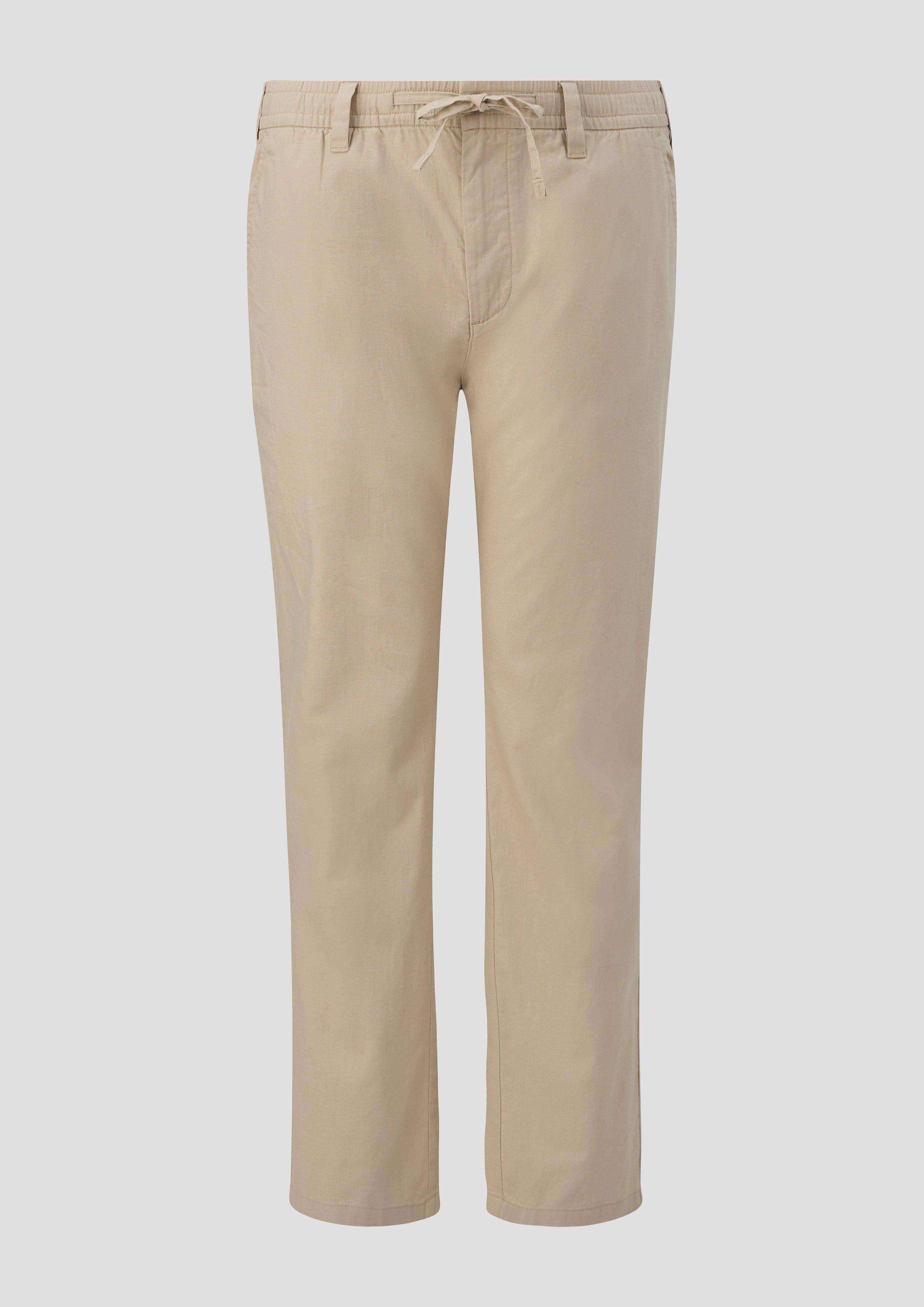 s.Oliver - Relaxed: Hose aus Leinenmix, Herren, Beige