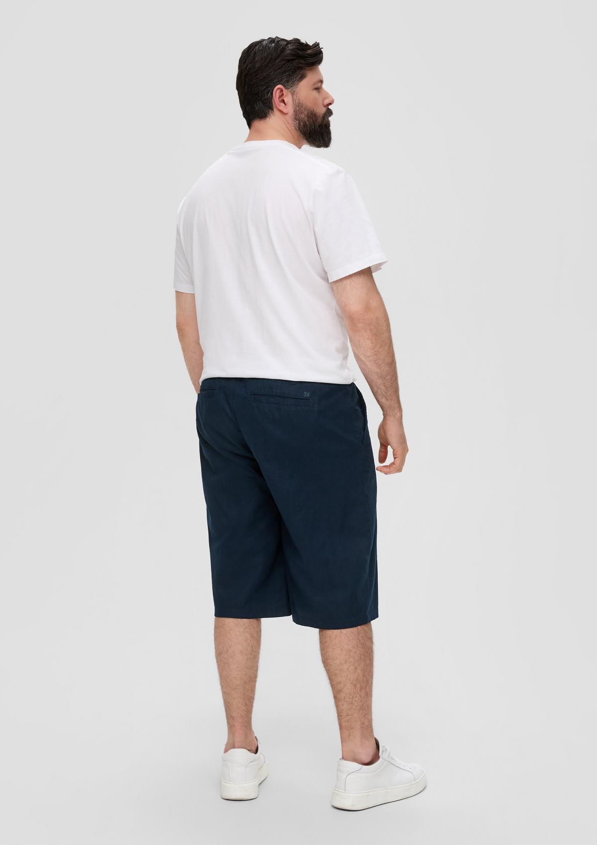 s.Oliver Relaxed fit: Bermuda shorts in blended linen