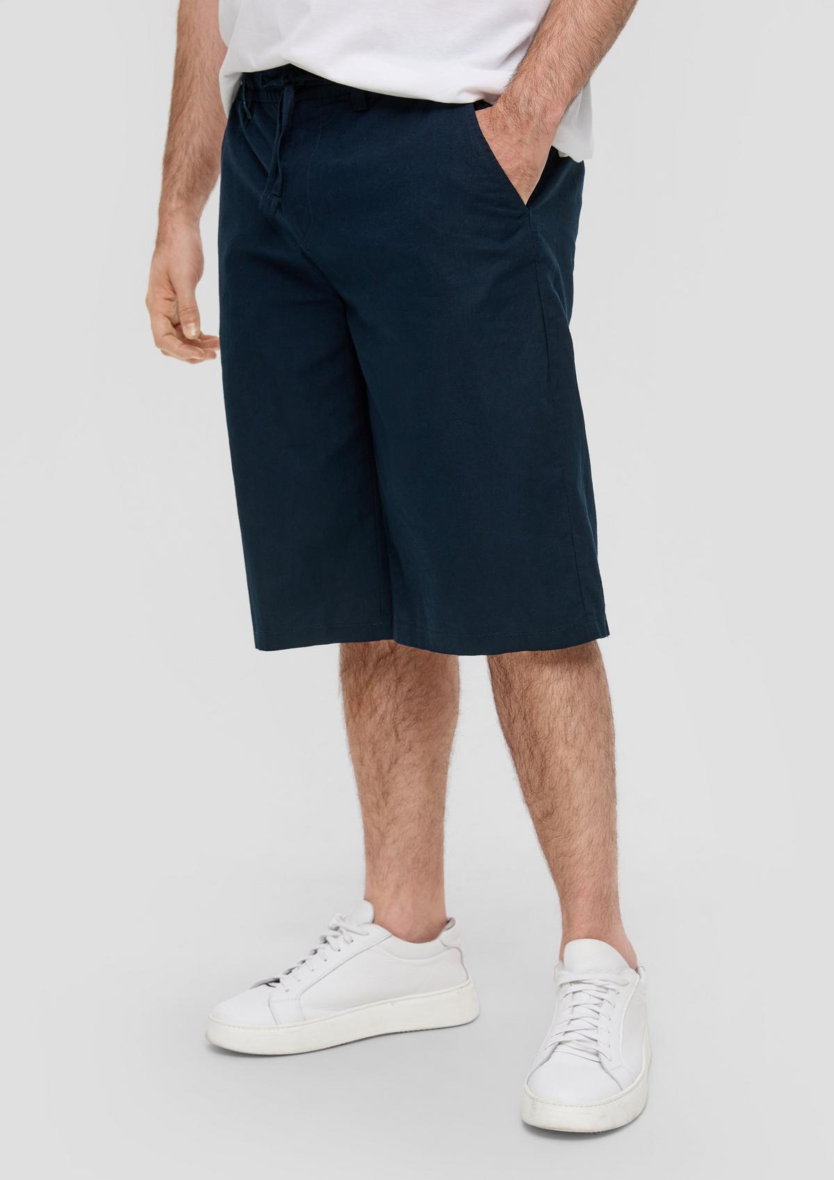 s.Oliver Relaxed fit: linen blend Bermudas