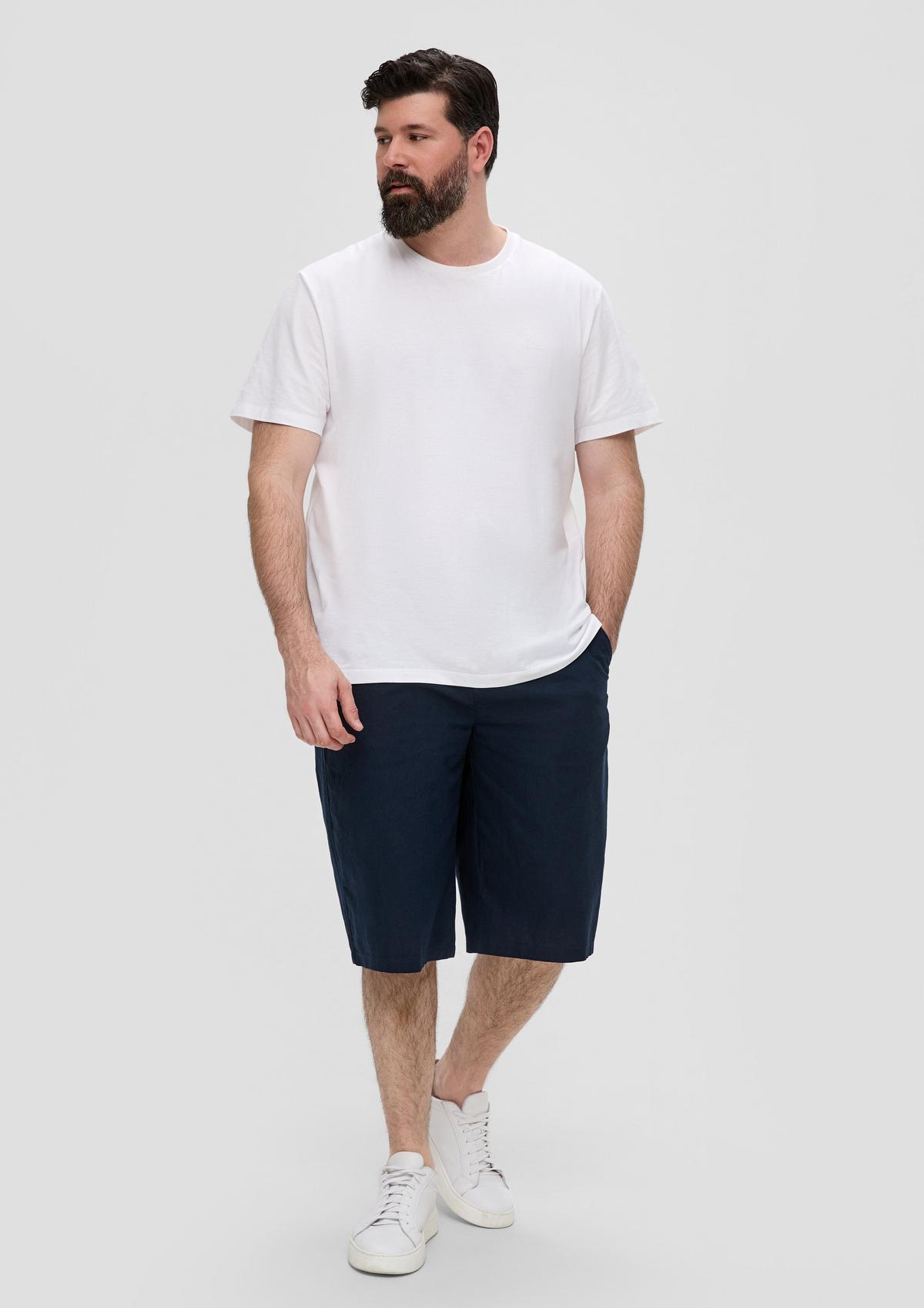 s.Oliver Relaxed fit: linen blend Bermudas