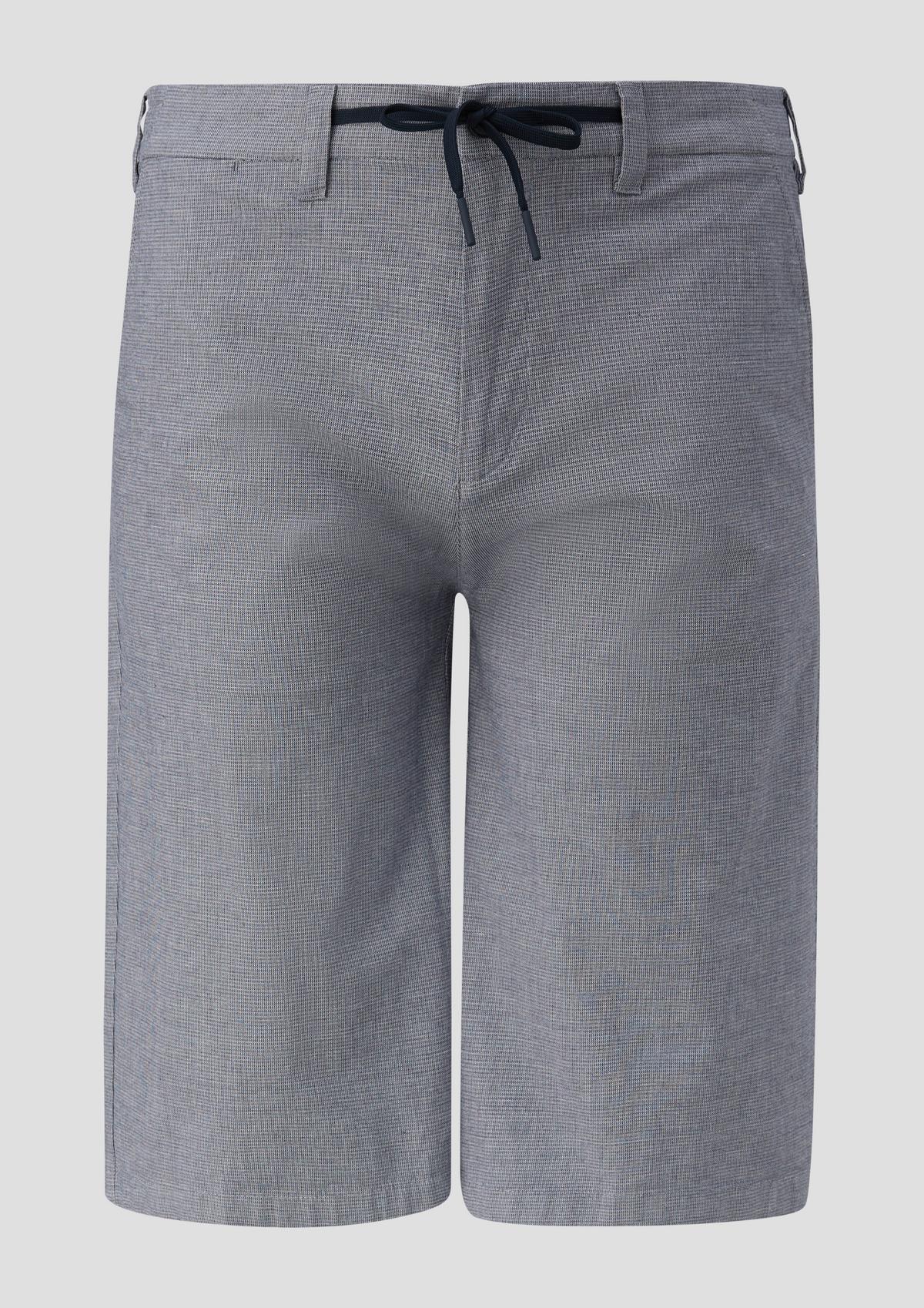 Relaxed fit: Stretch cotton Bermudas with a drawstring