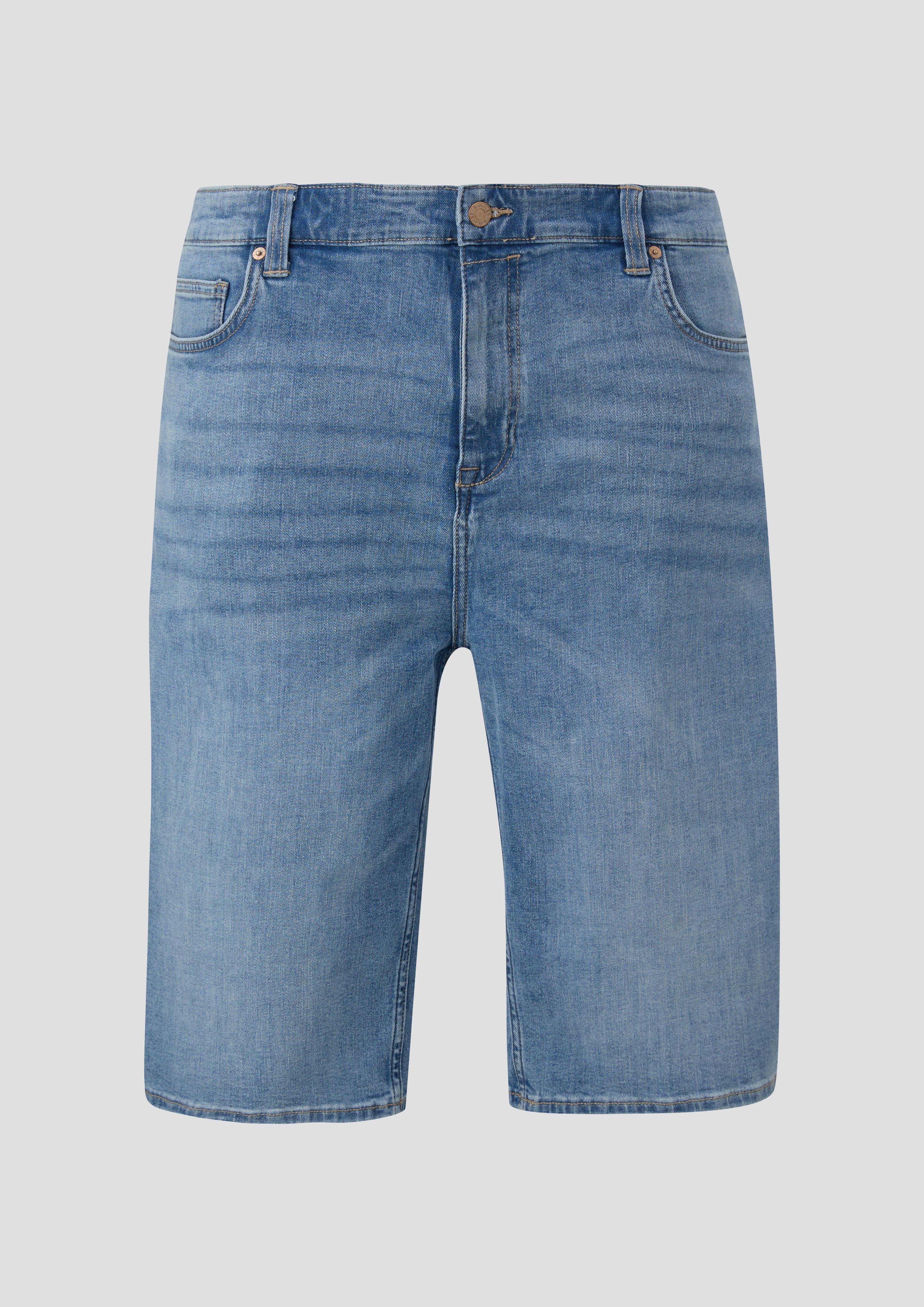 s.Oliver - Jeans-Shorts / Relaxed Fit / High Rise / Straight Leg, Herren, blau