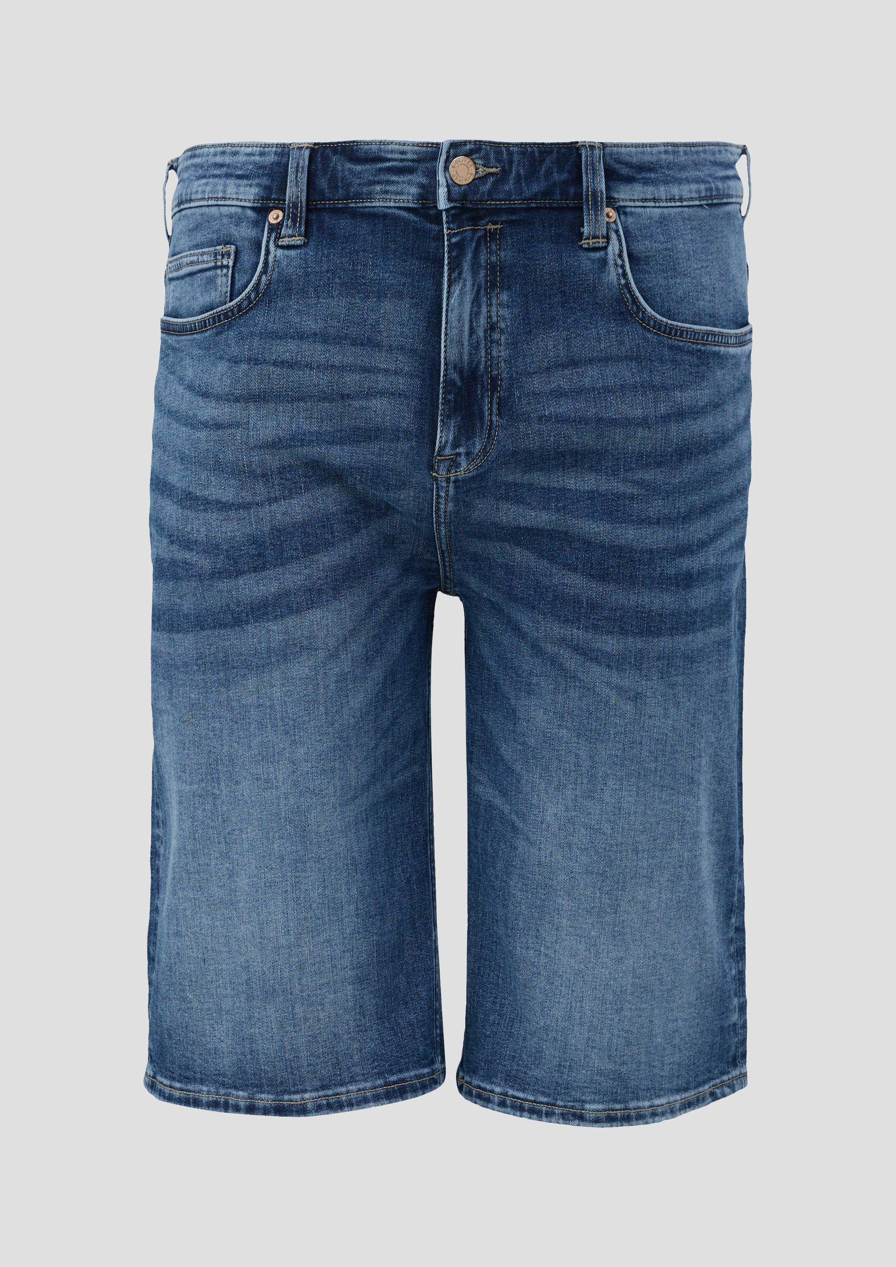 s.Oliver Jeans-Shorts / Relaxed Fit / High Rise / Straight Leg