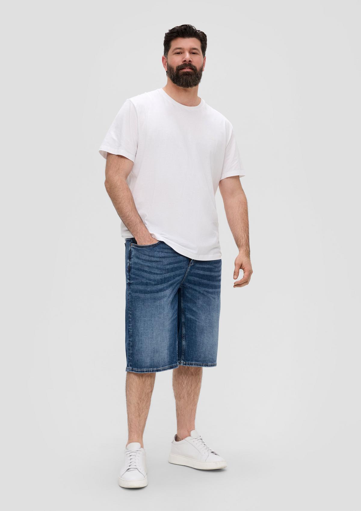 s.Oliver Jeans-Shorts / Relaxed Fit / High Rise / Straight Leg