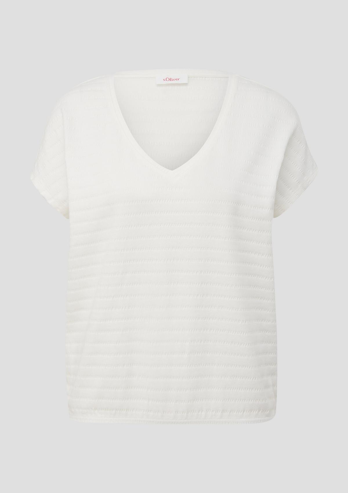s.Oliver T-Shirt mit überschnittenen Schultern