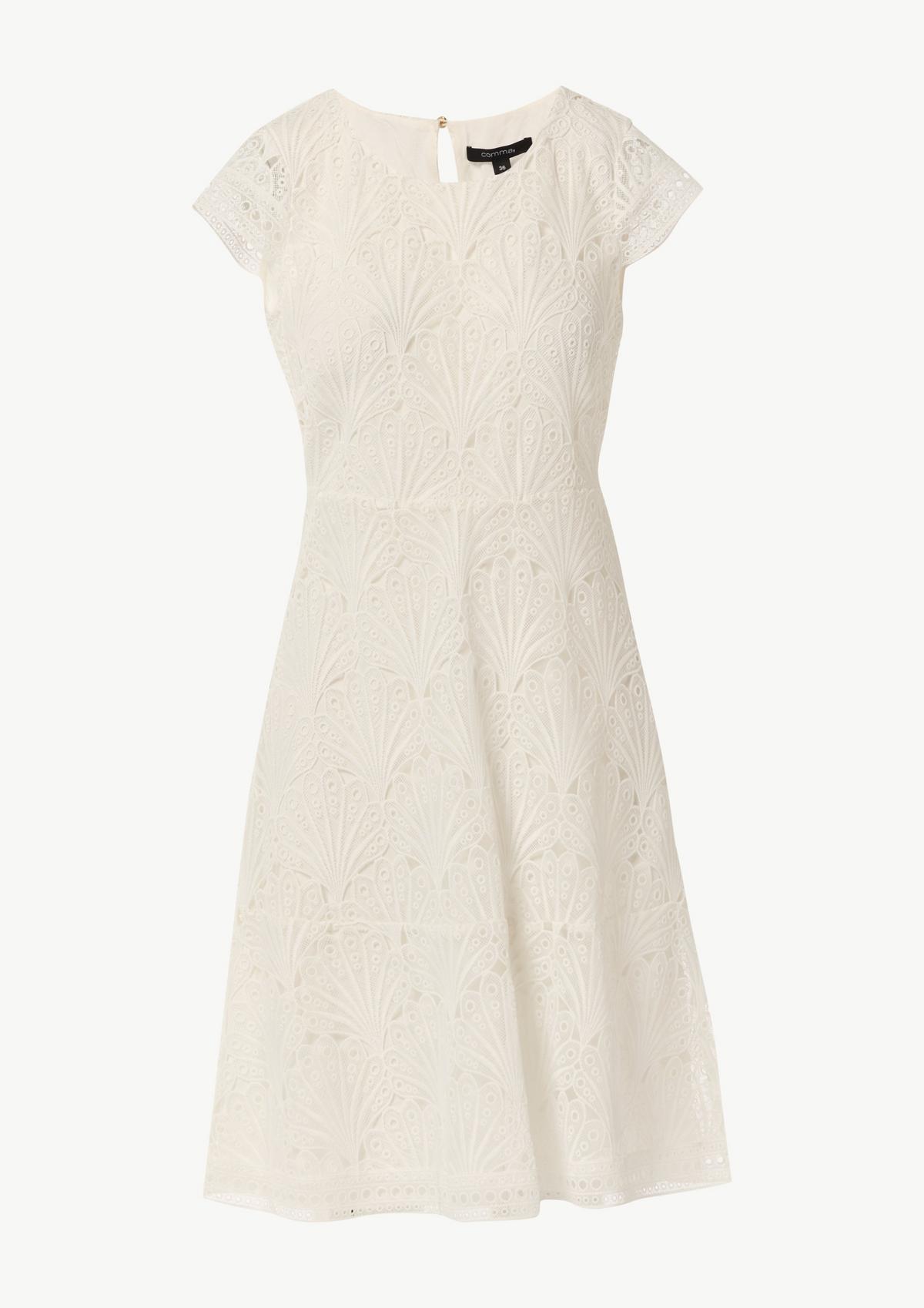 comma Lace dress with a round neckline