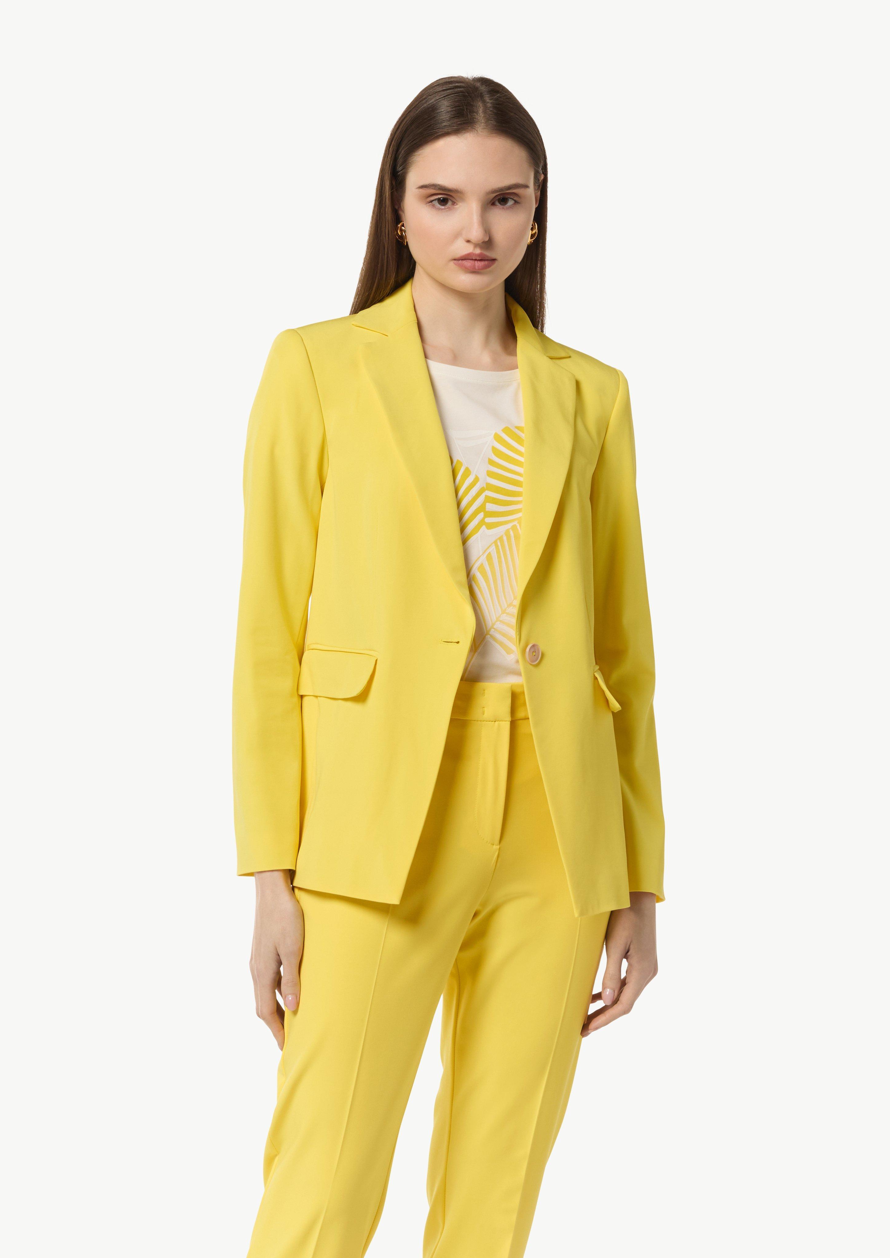 Stretch viscose blazer - Yellow | SCAYLE