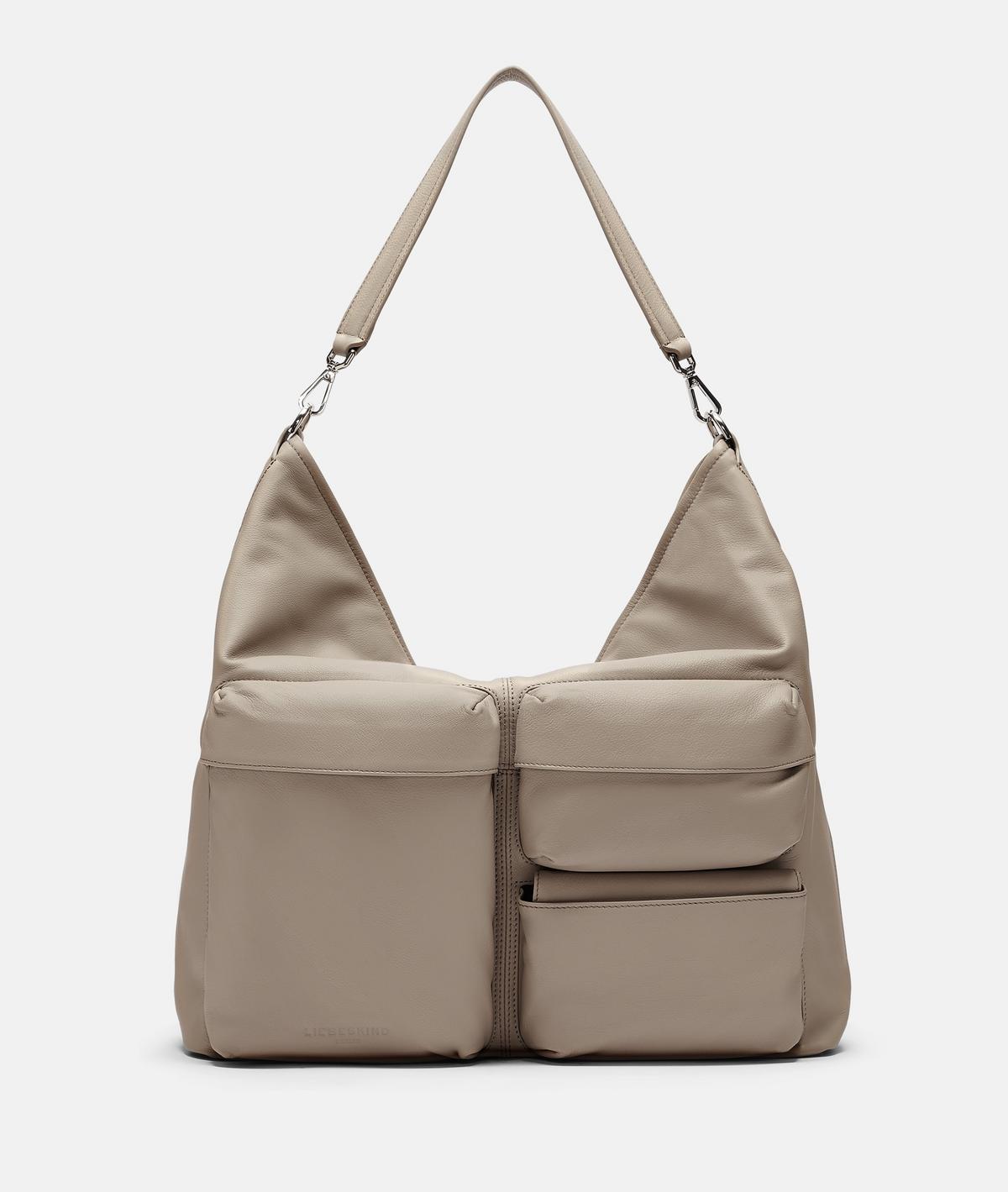 Liebeskind Brown orders Leather Hobo Bag Woven Detail