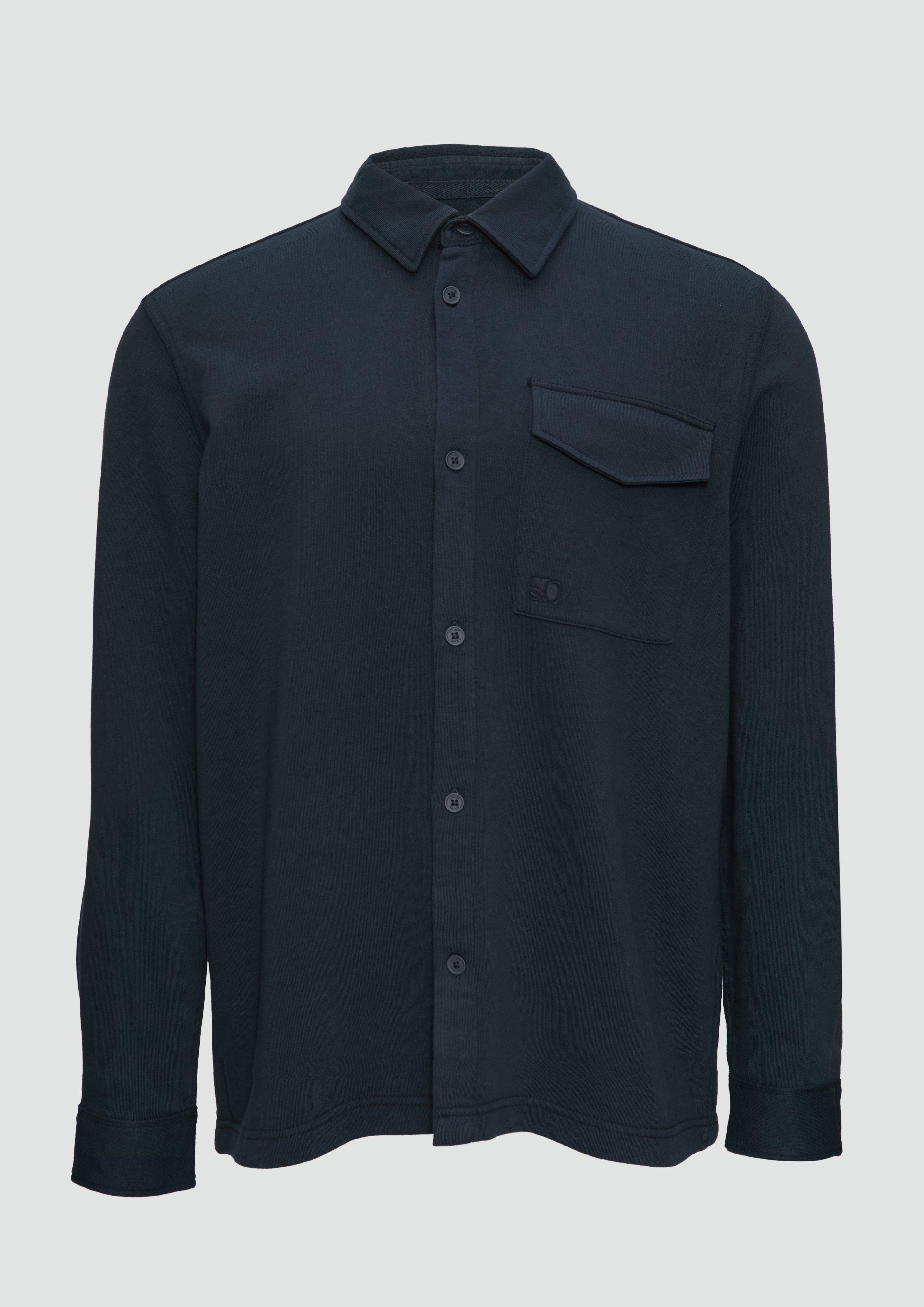 s.Oliver - Lässiges Overshirt aus Sweat, Herren, blau