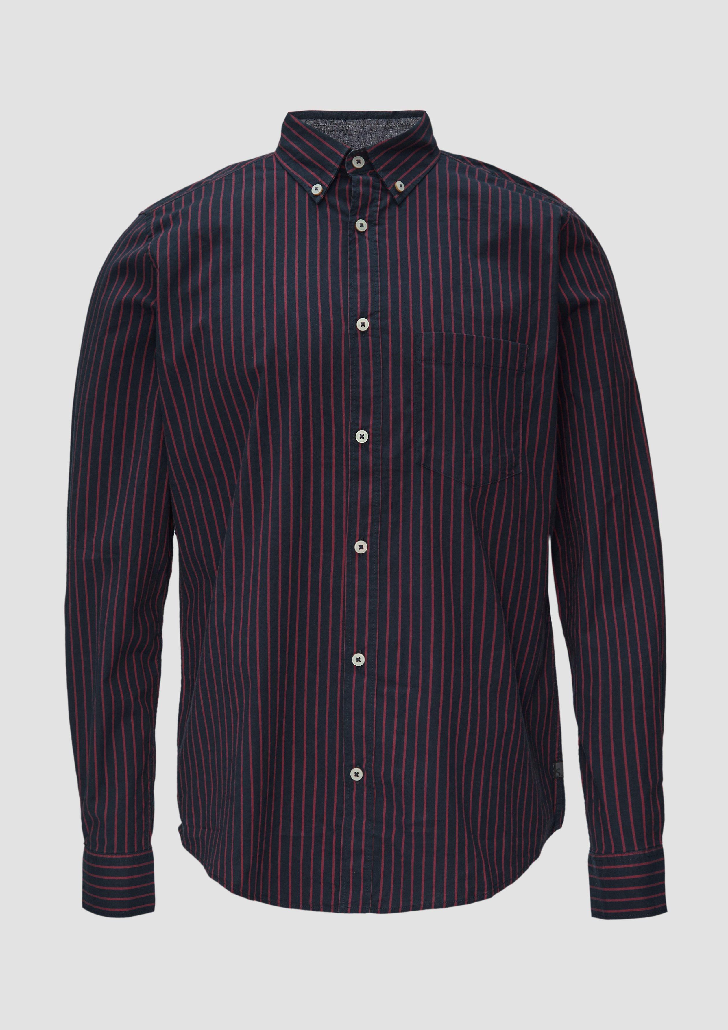 s.Oliver Slim Fit: Hemd aus Baumwollstretch