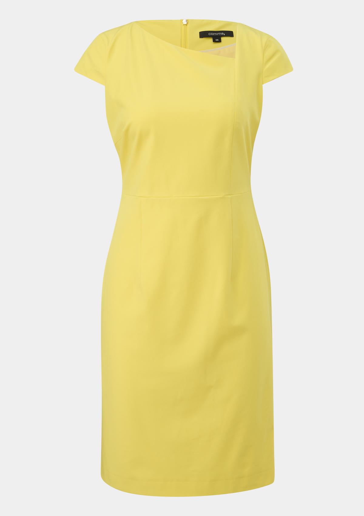 comma Kleid mit asymmetrischem Ausschnitt 
