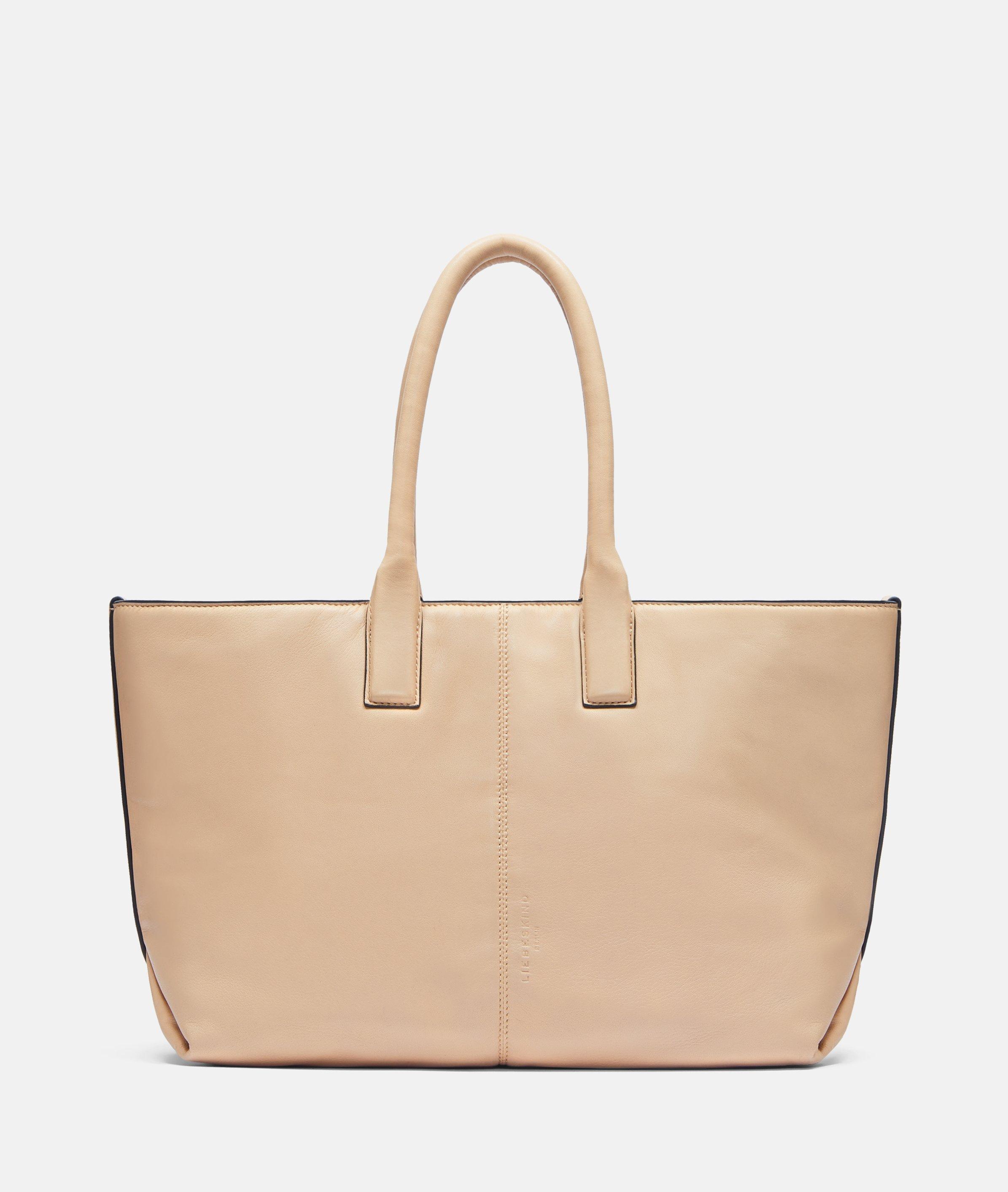 Liebeskind Berlin - Shopper aus hochwertigem Lammleder -  Beige