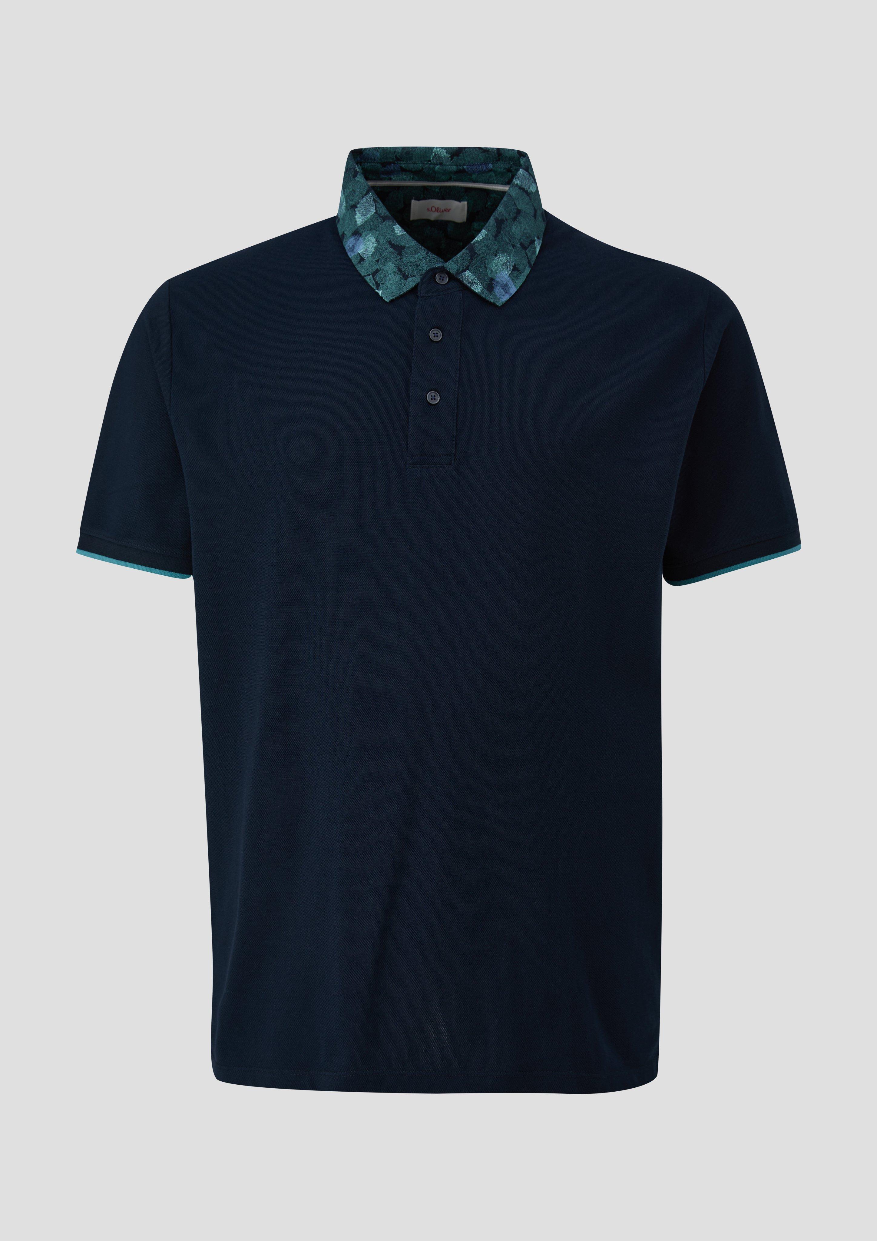 s.Oliver - Poloshirt mit Piquéstruktur, Herren, blau