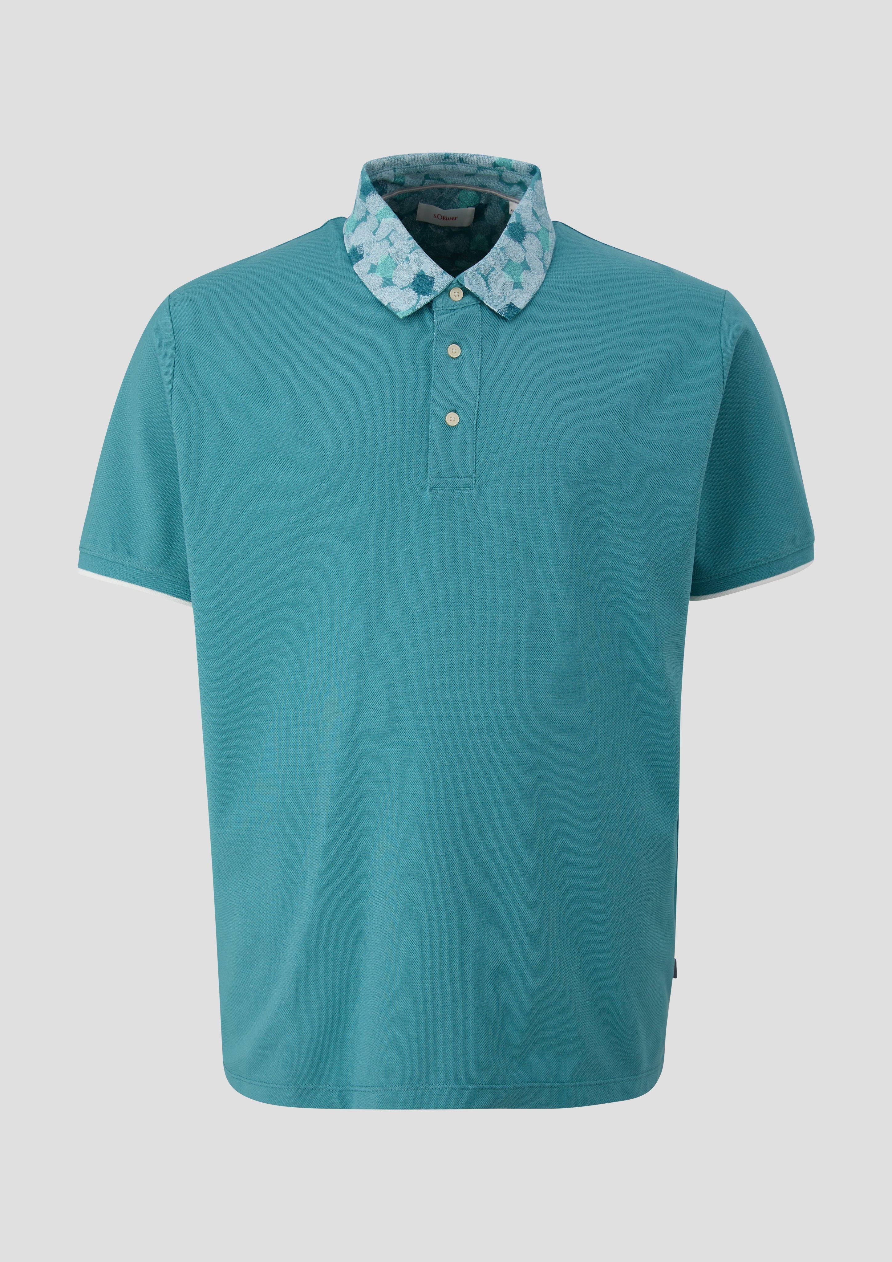 s.Oliver - Poloshirt mit Piquéstruktur, Herren, Blau