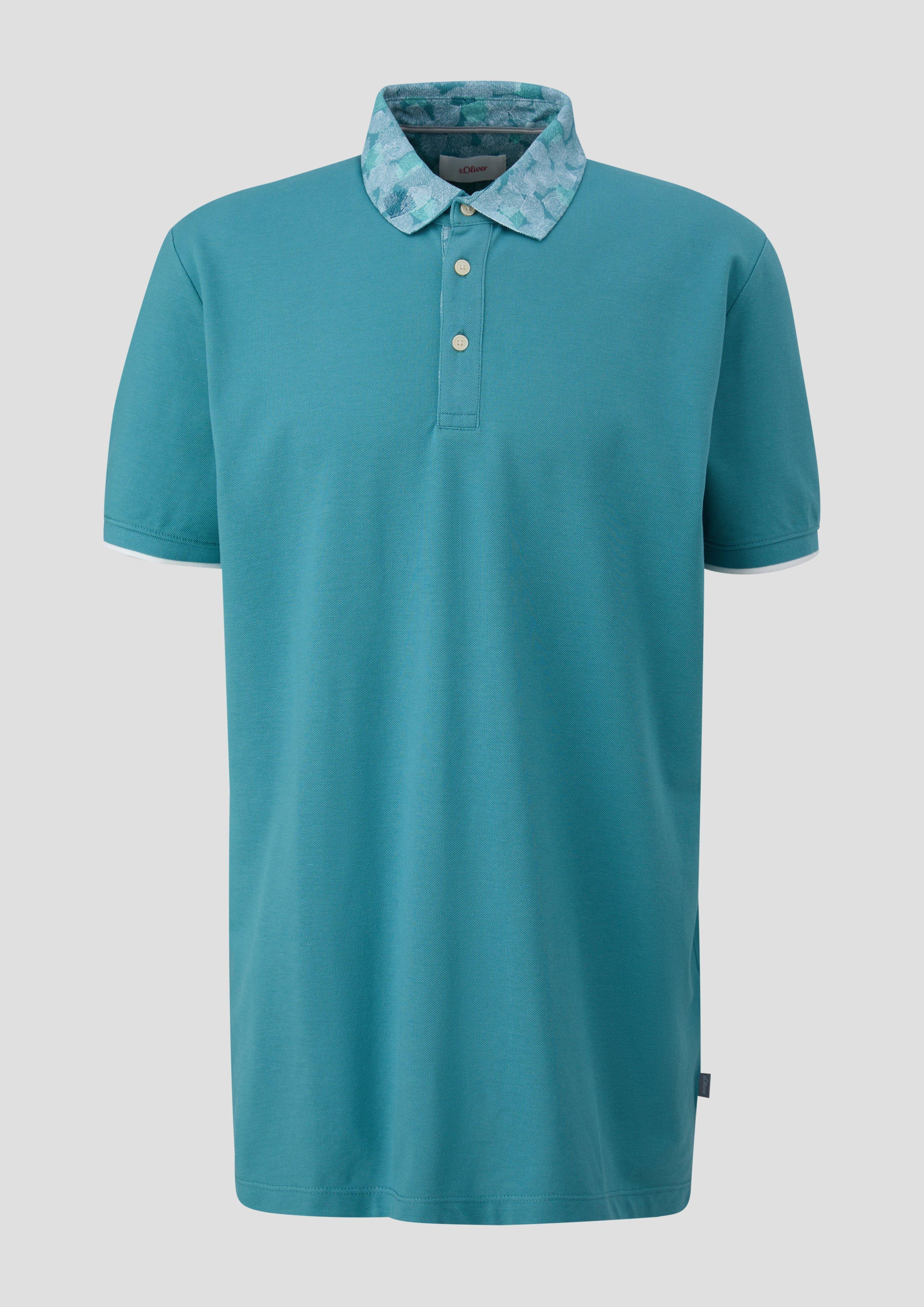 s.Oliver - Poloshirt mit Piquéstruktur, Herren, Blau