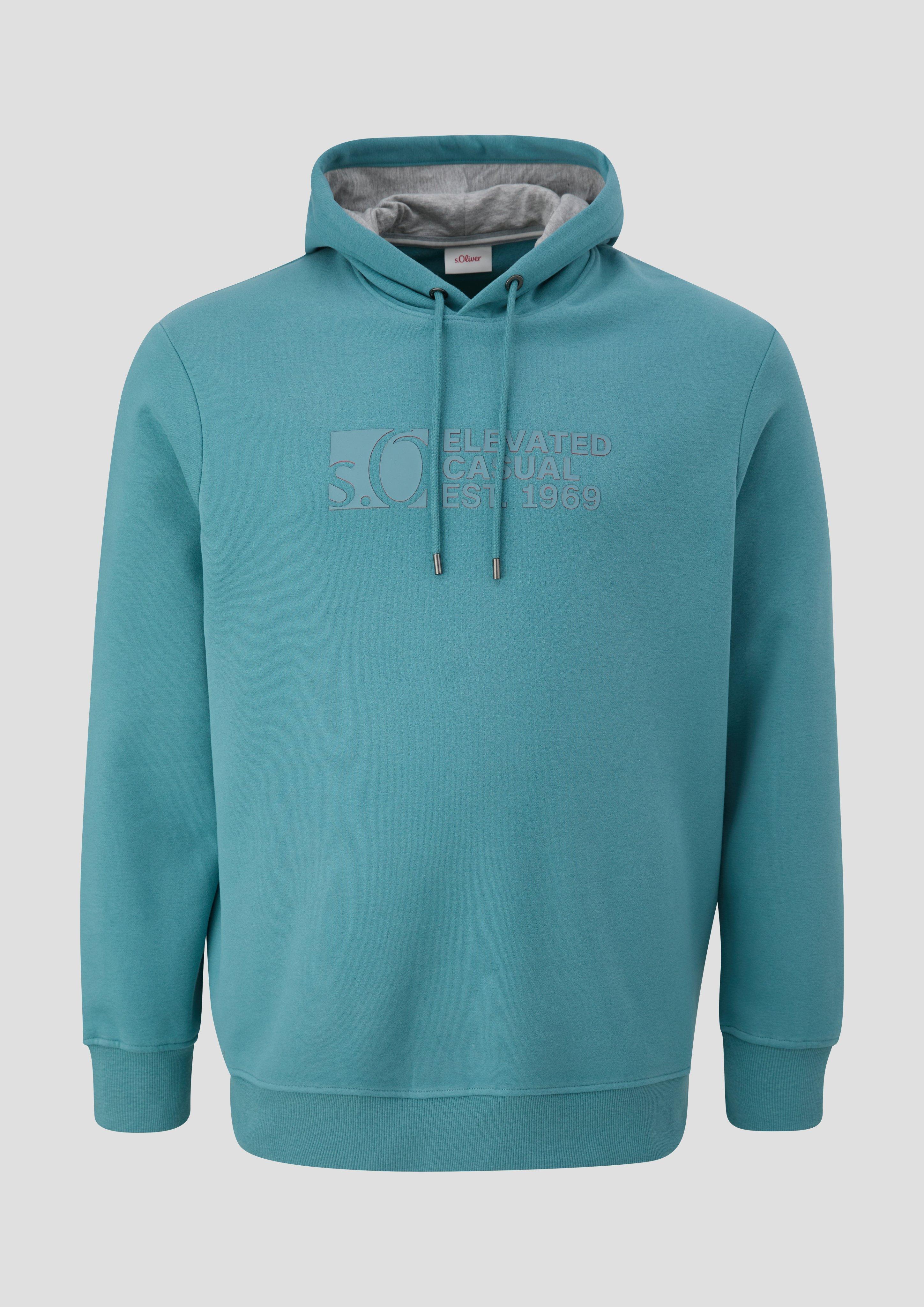 s.Oliver - Sweatshirt mit Kapuze, Herren, Blau