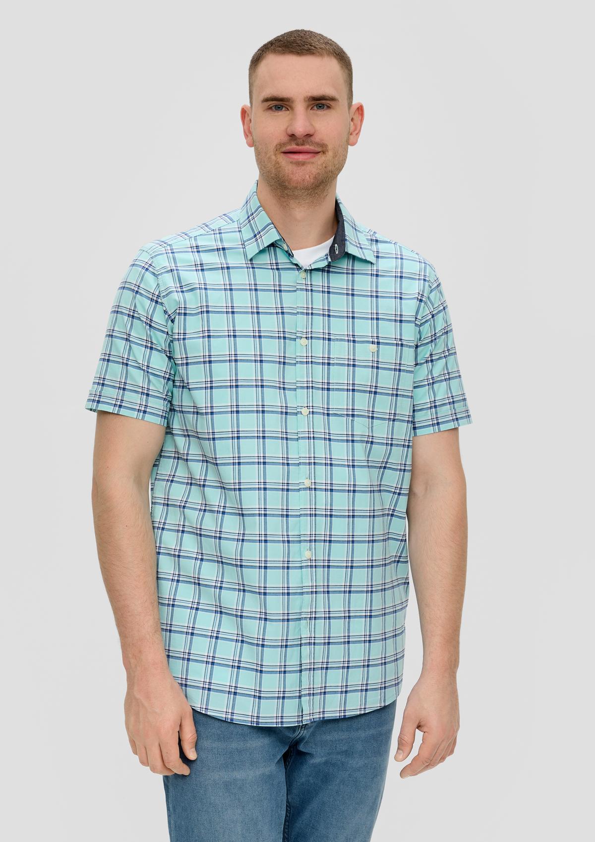 s.Oliver Regular fit: short sleeve shirt with a patch pocket