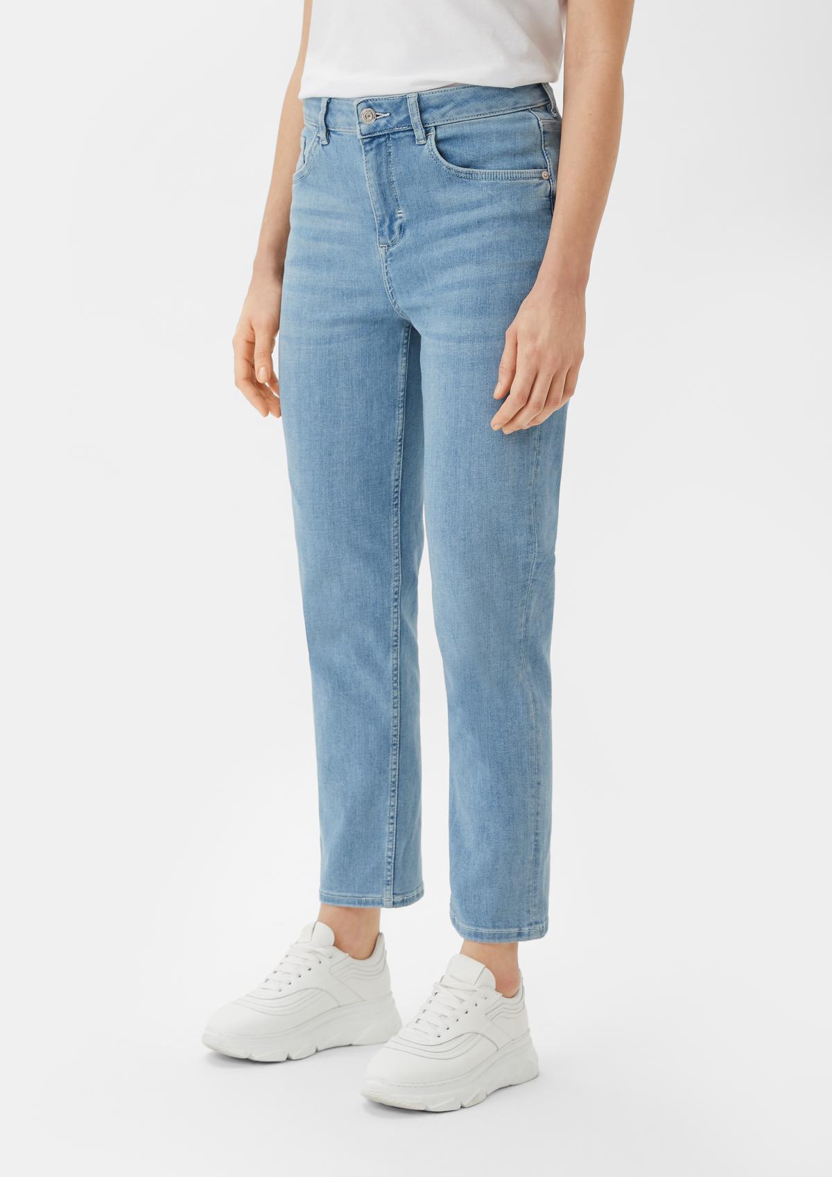 comma Straight leg jeans with a high-rise waistband
