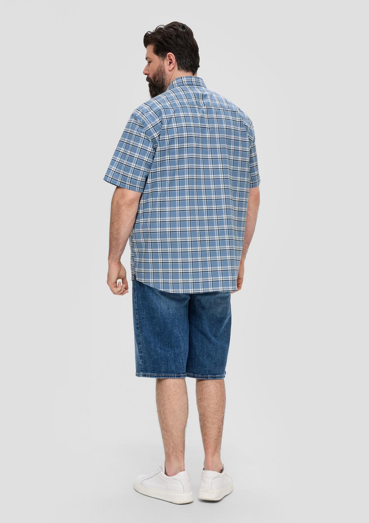 s.Oliver Overhemd met korte mouwen en ruitmotief