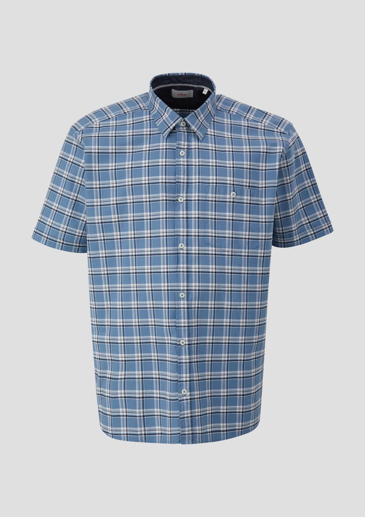 s.Oliver Short sleeve top with a check pattern