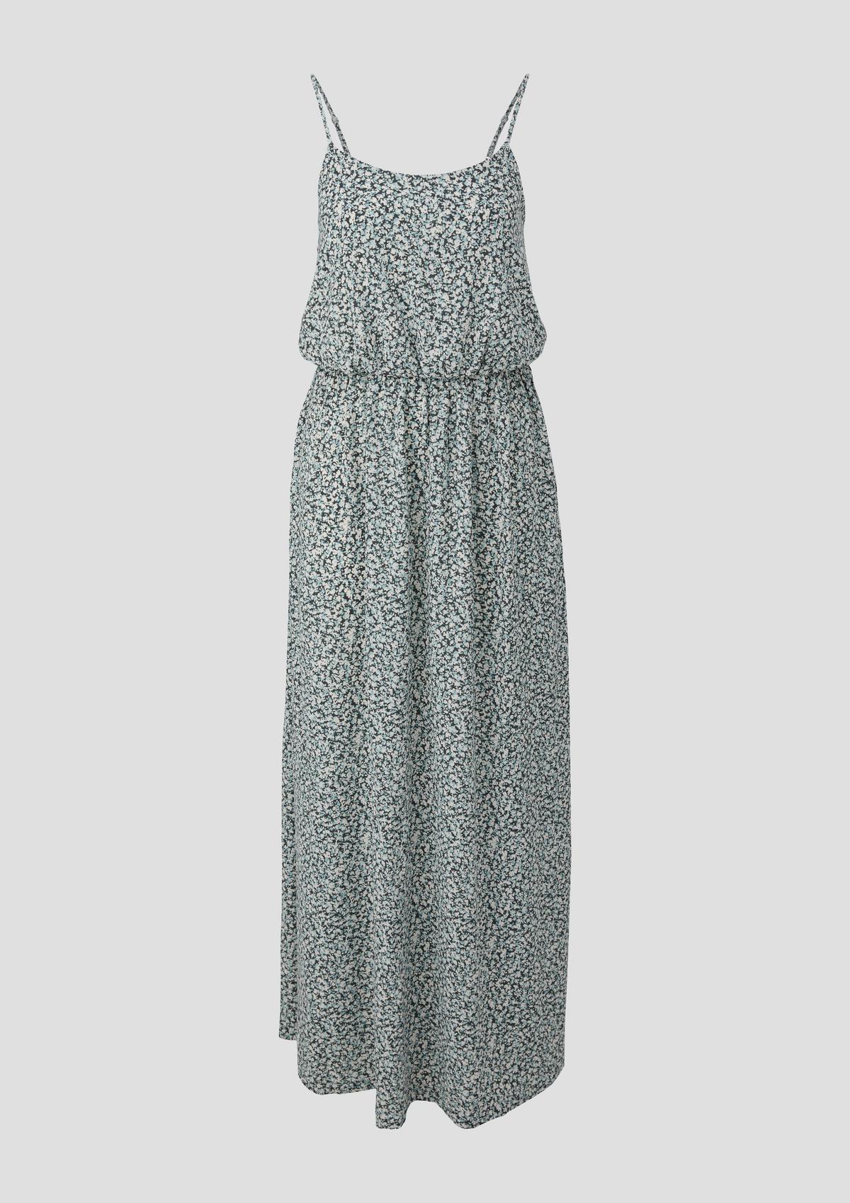 s.Oliver Maxi-jurk met plooitjes en verstelbare schouderbandjes