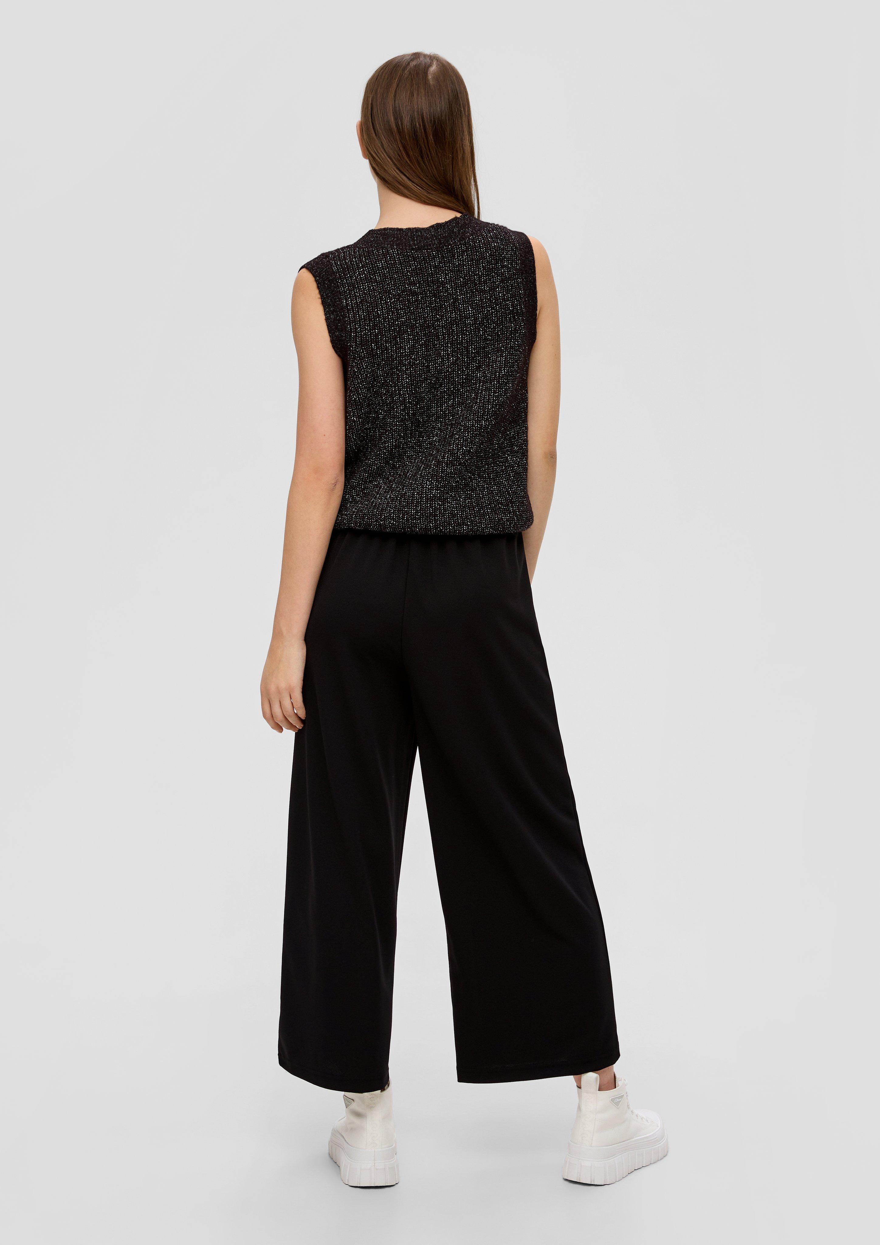 Culotte aus Interlockjersey - schwarz | s.Oliver