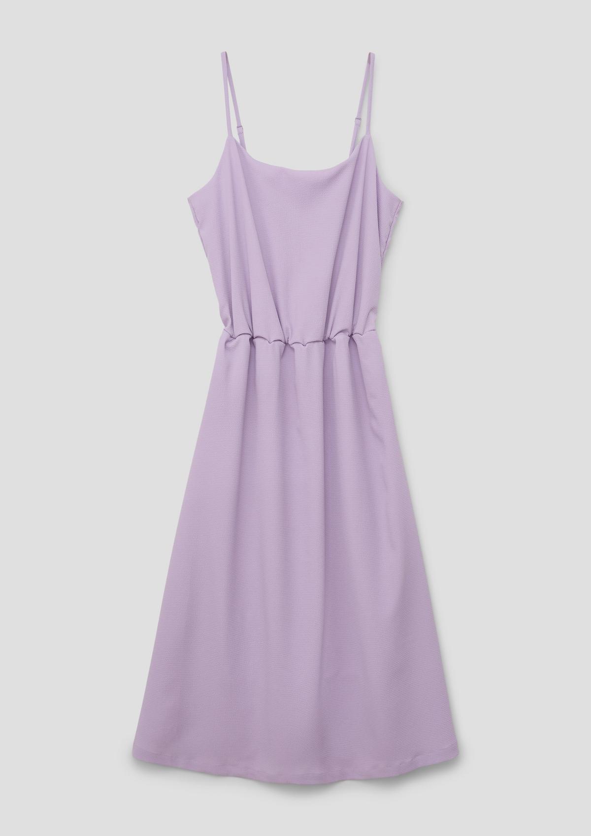 s.Oliver Spaghetti strap dress with crêpe texture