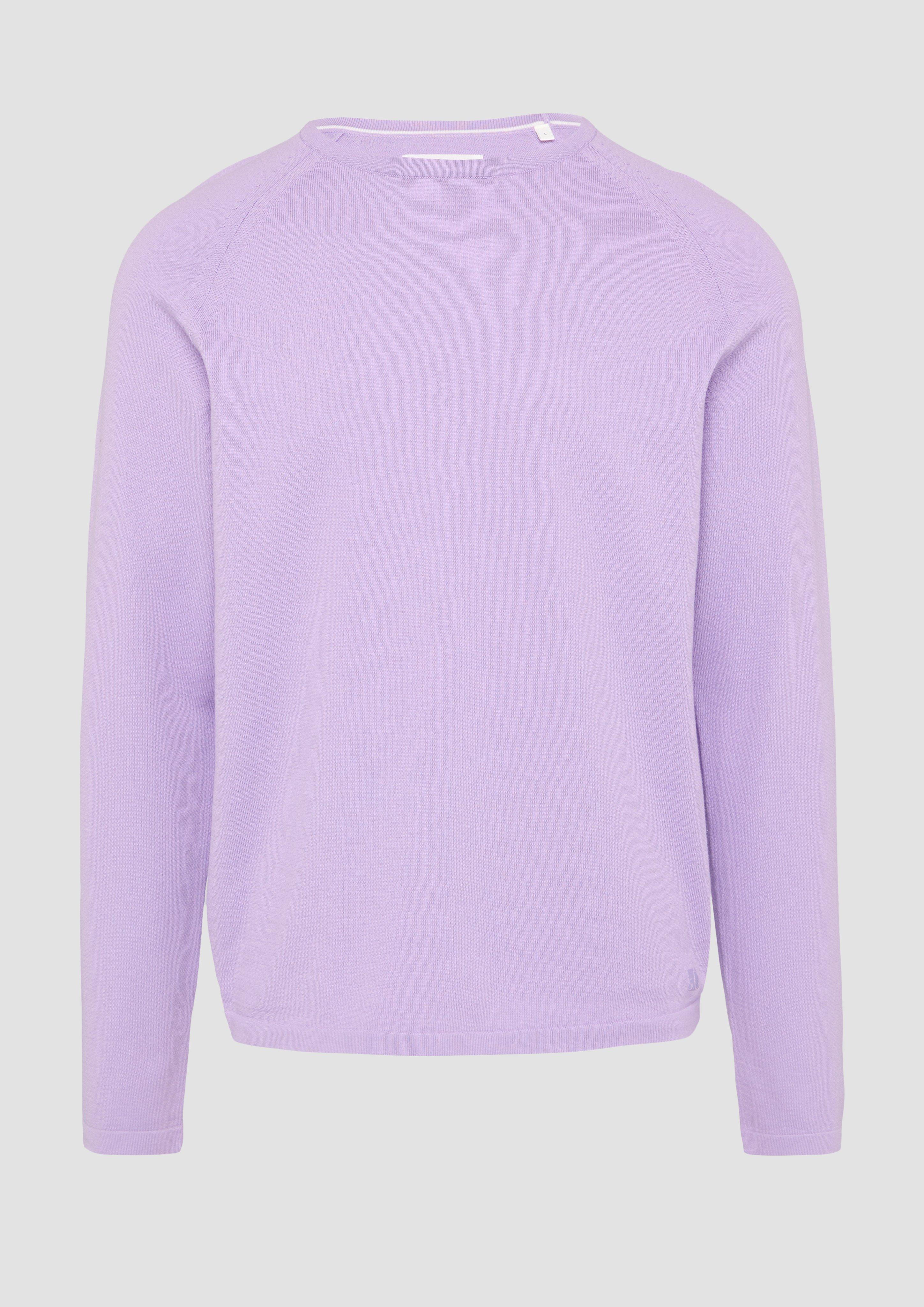 s.Oliver - Feinstrickpullover mit Raglanärmeln, Herren, lila