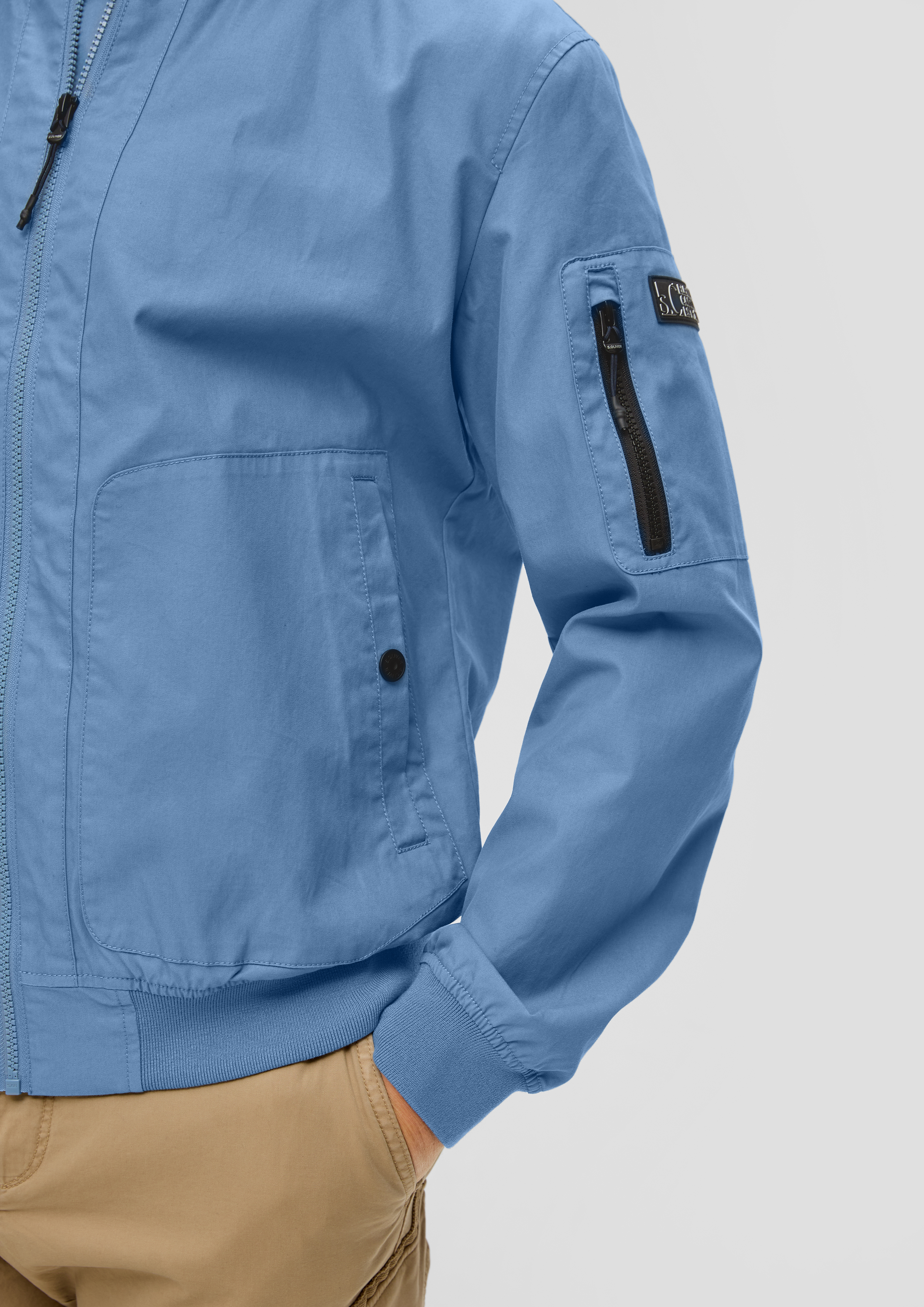割引購入 Bomber jacket s.Oliver | blue light - pockets patch with ルームウェア・パジャマ