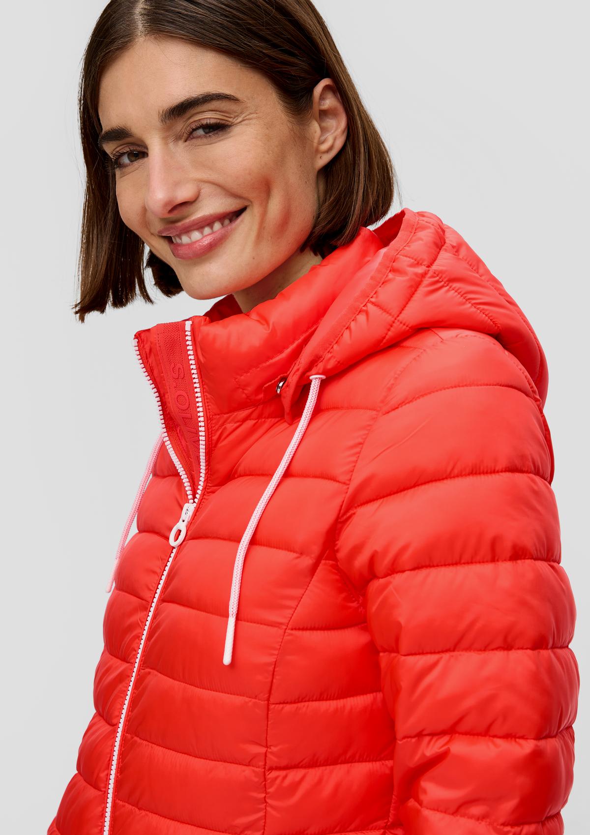 s.Oliver Lightweight quilted jacket with a detachable hood