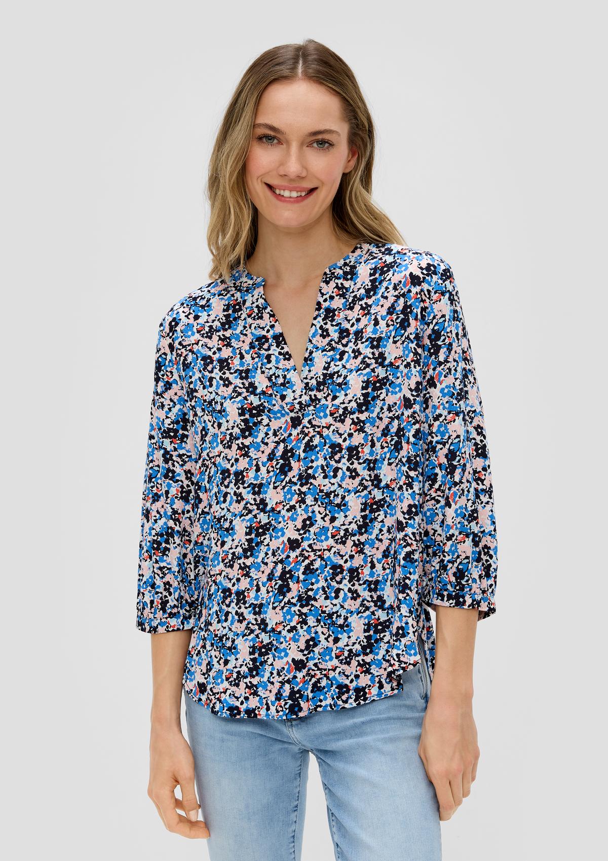 s.Oliver Tunic blouse with an all-over print