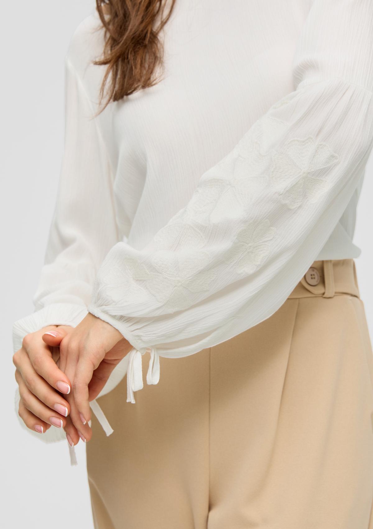 s.Oliver Viscose blouse with a crêpe texture