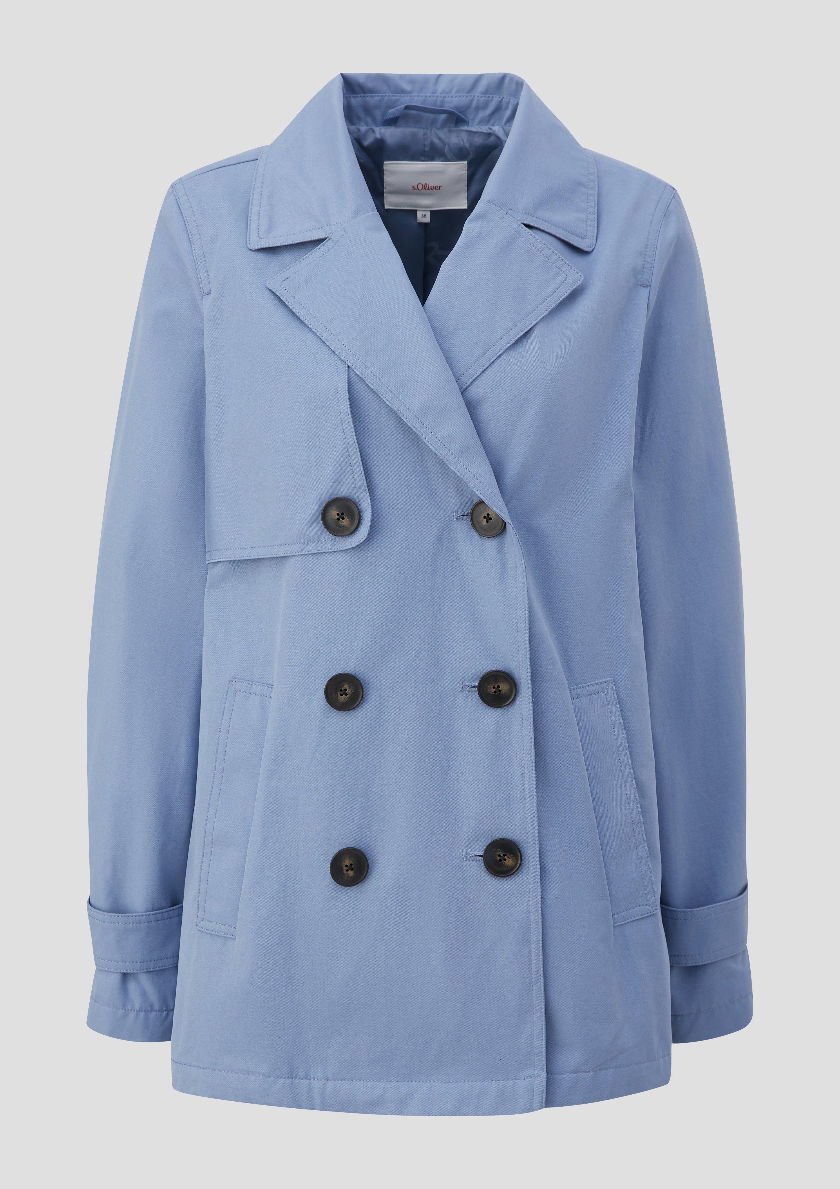 s.Oliver - Cabanjacke aus Baumwollmix, Damen, blau