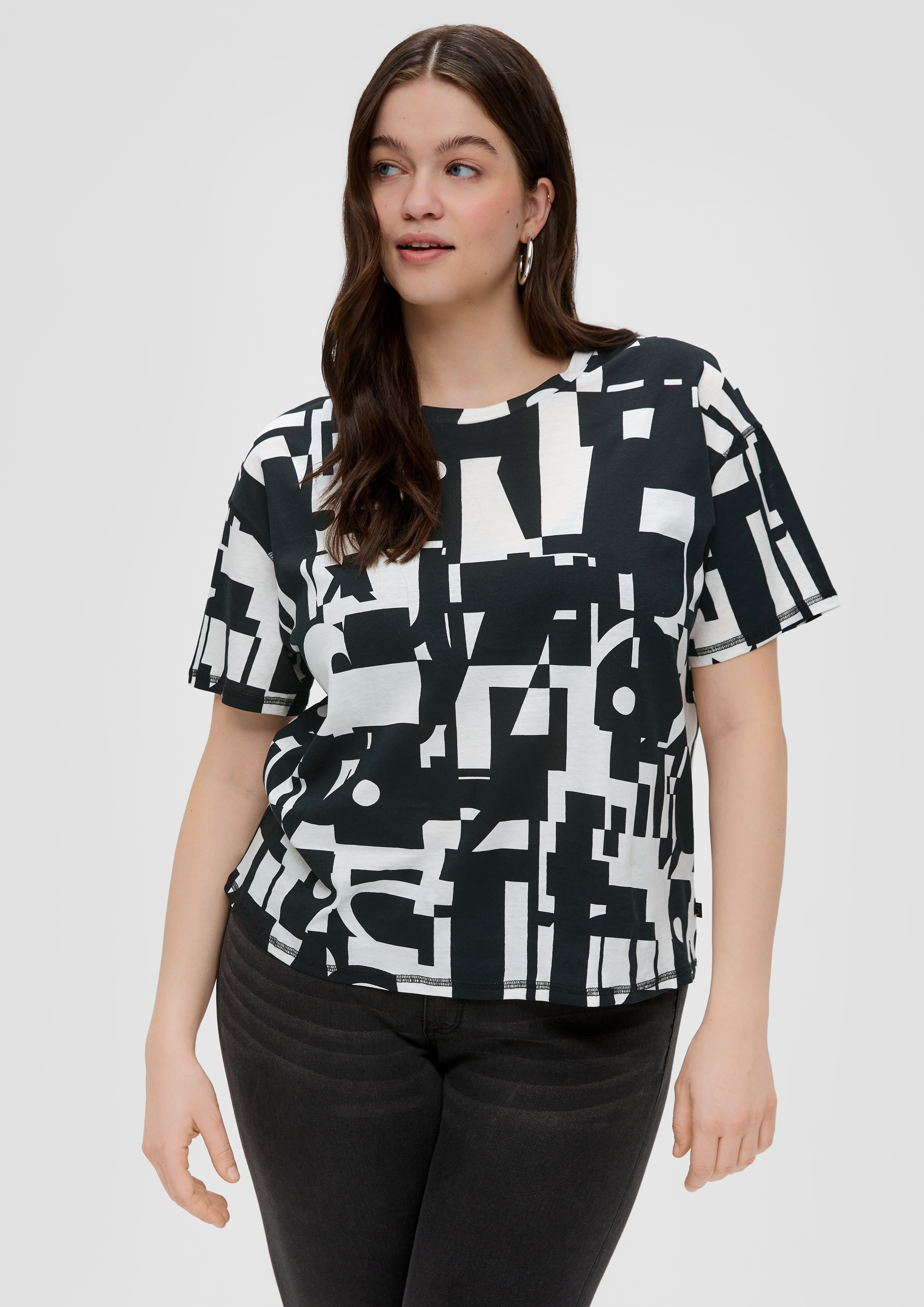 S.Oliver T-Shirt mit All-over-Print