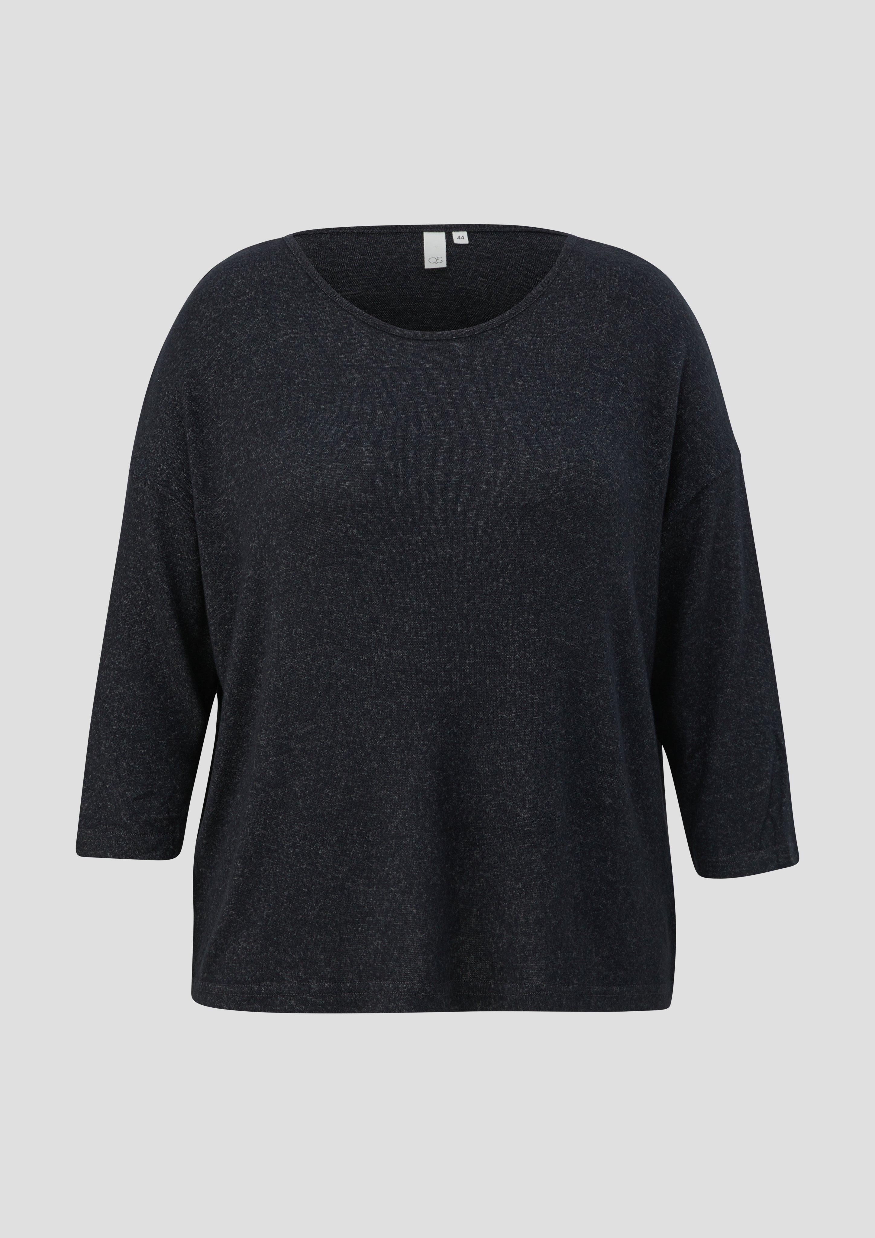 s.Oliver Viskosemixshirt mit 3/4-Ärmeln